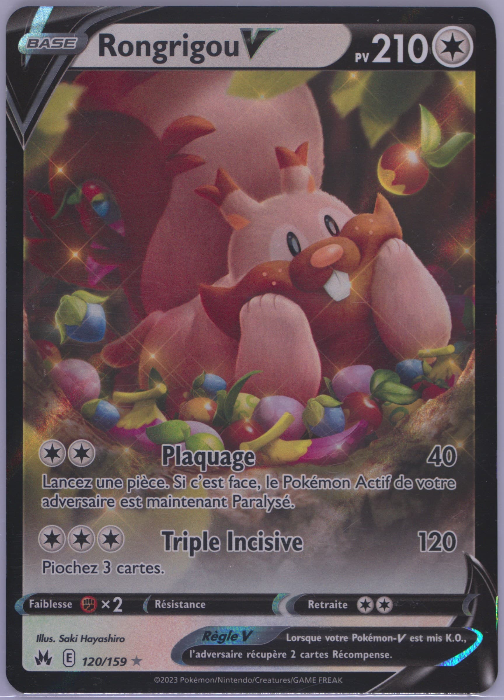 Rongrigou V (120) 2023 Pokemon Sword and Shield Crown Zenith