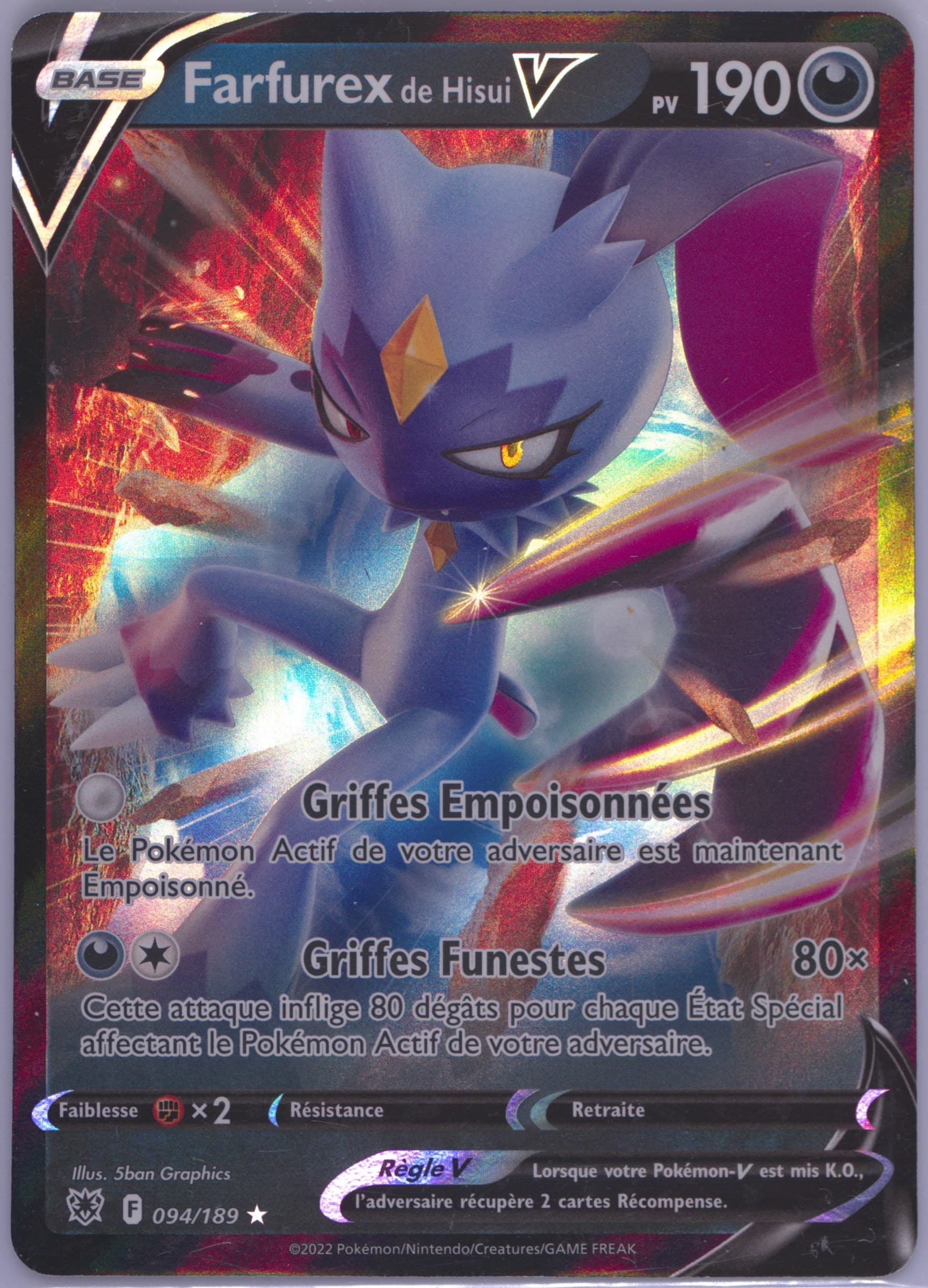 Farfurex de Hisui V French (094) 2022 Pokemon Sword & Shield Astral Radiance