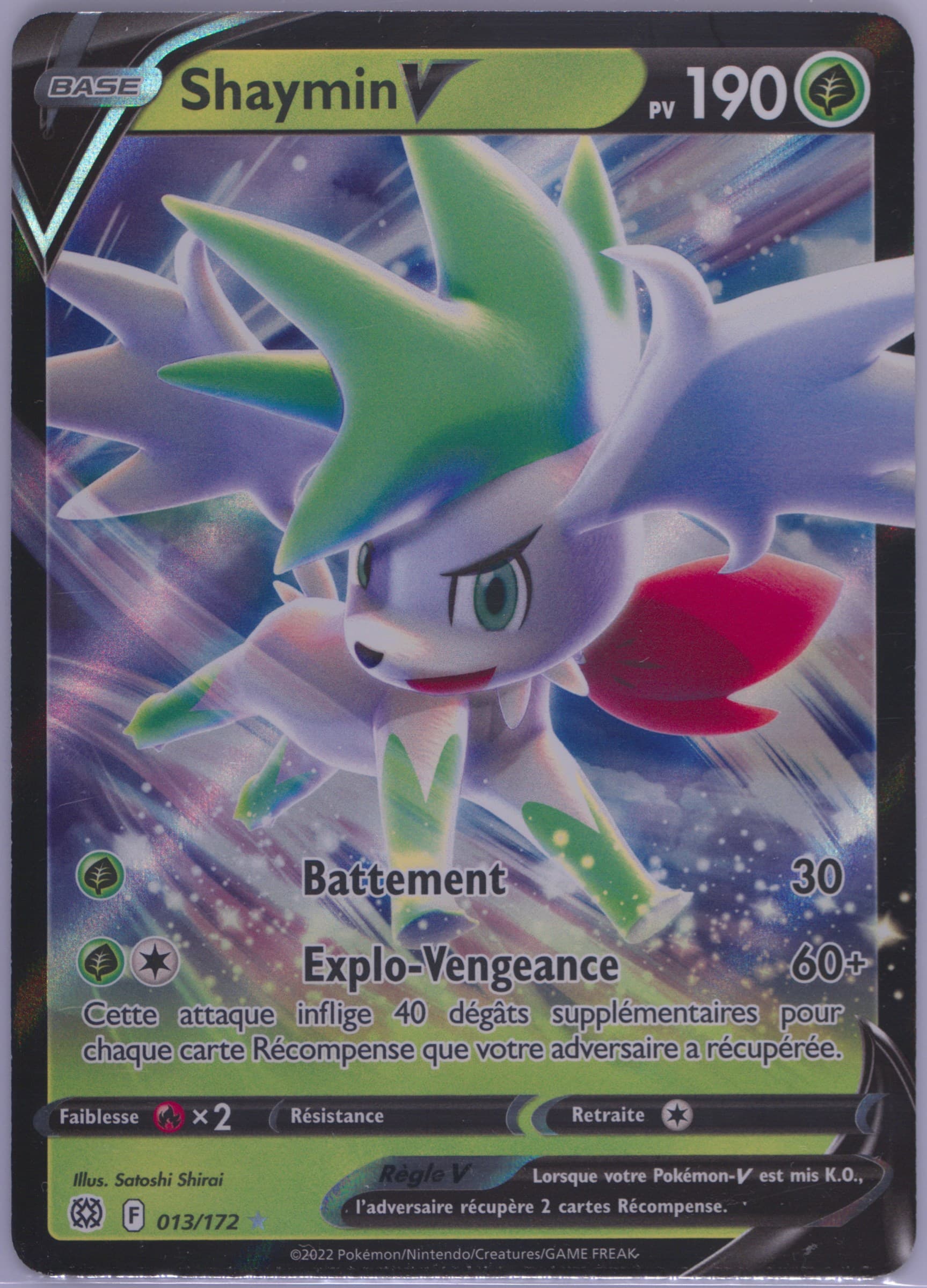 Shaymin V French (013) 2022 Pokemon Sword & Shield Brilliant Stars