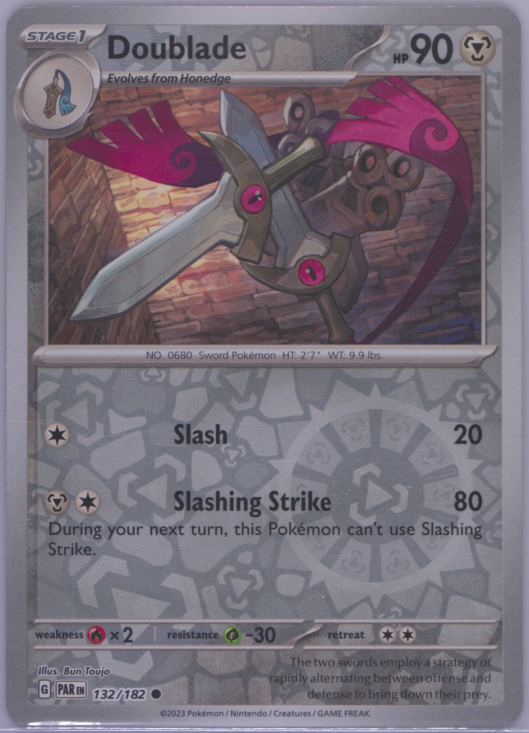 Doublade Reverse Holo (132) 2023 Pokemon Par EN-Paradox Rift