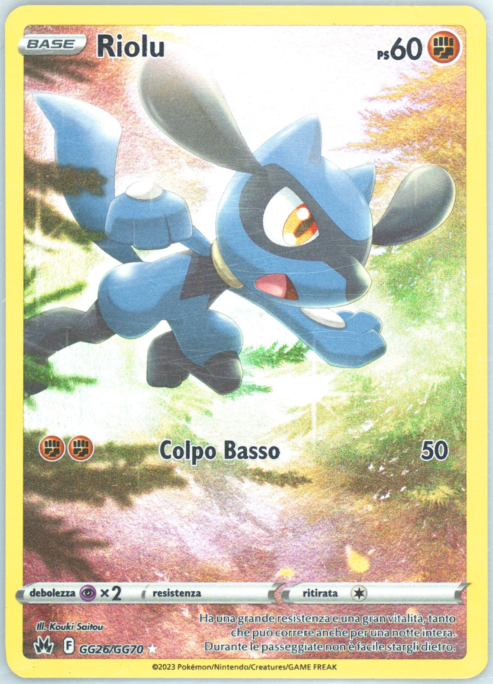 Full Art/Riolu Italian (GG26) 2023 Pokemon Sword and Shield Crown Zenith