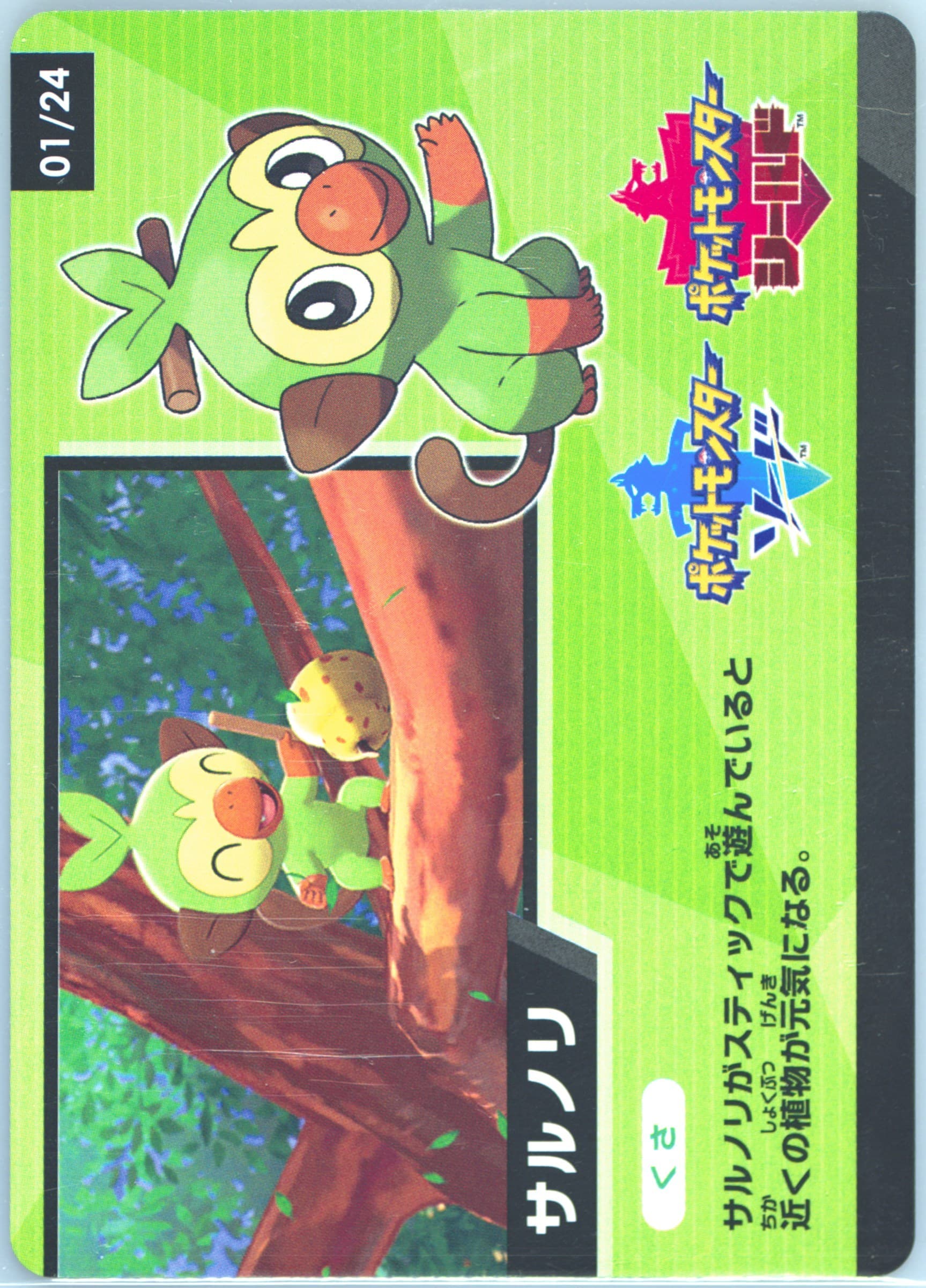 Grookey Ad Back (01) 2020 Pokemon Scrap