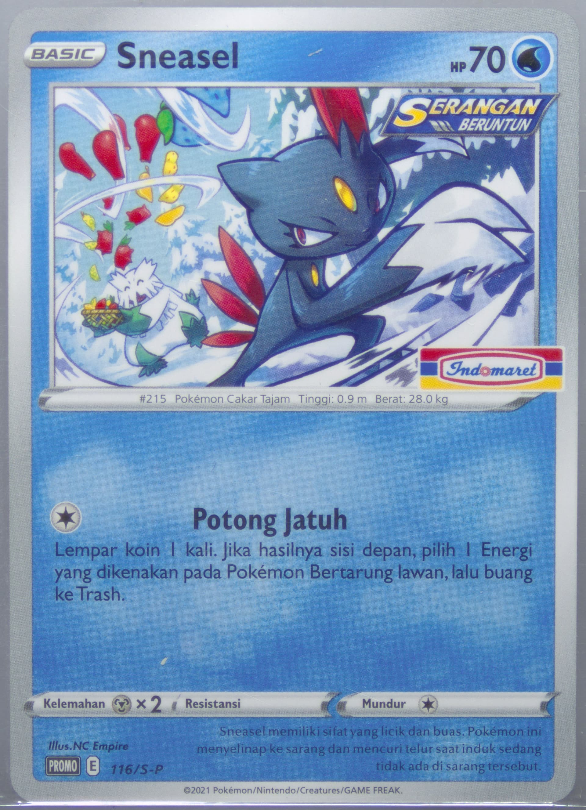Sneasel Indomaret Campaign (116) 2021 Pokemon Indonesian S Promo