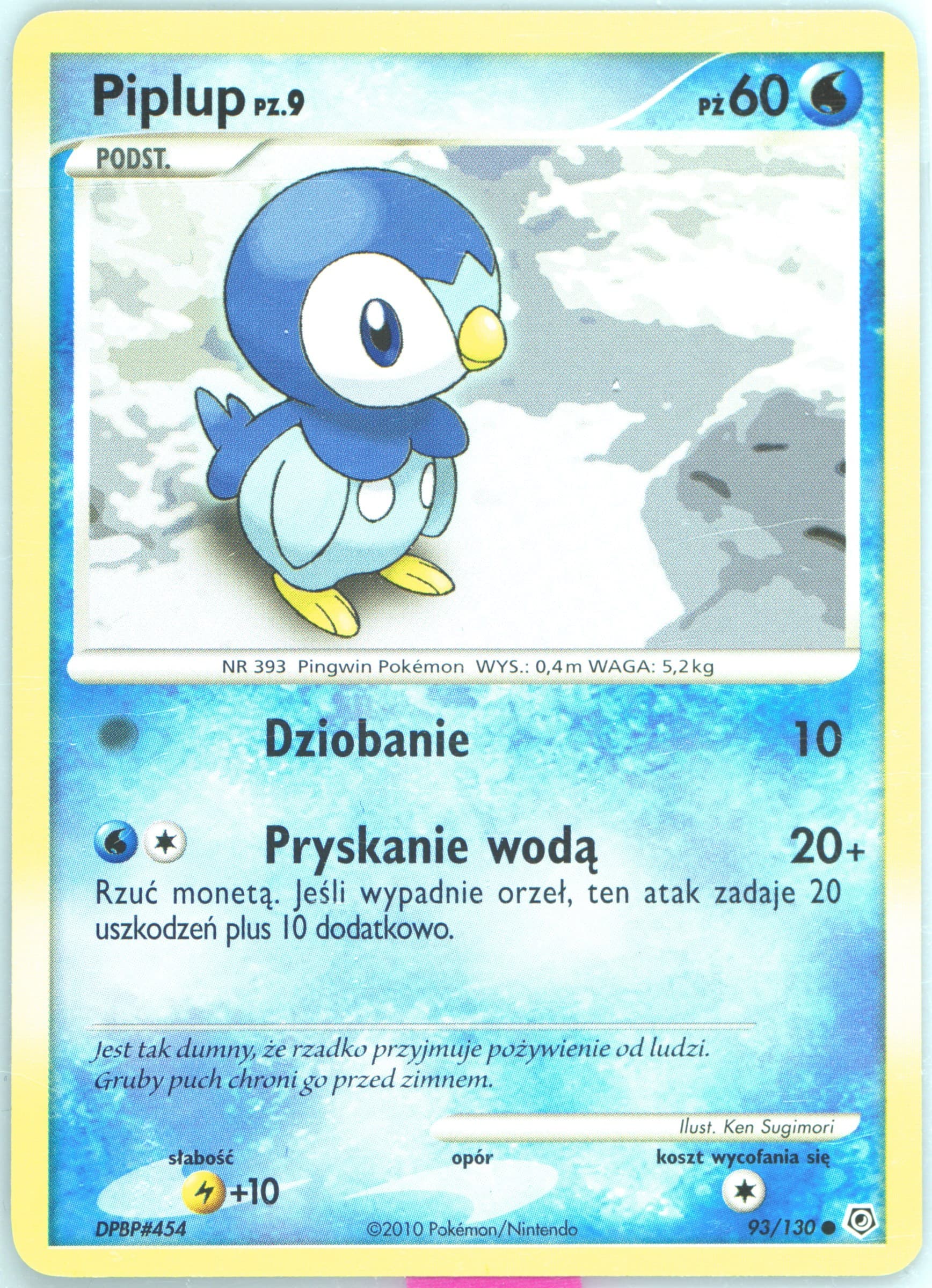 Piplup (93) 2010 Pokemon Polish Diamond & Pearl