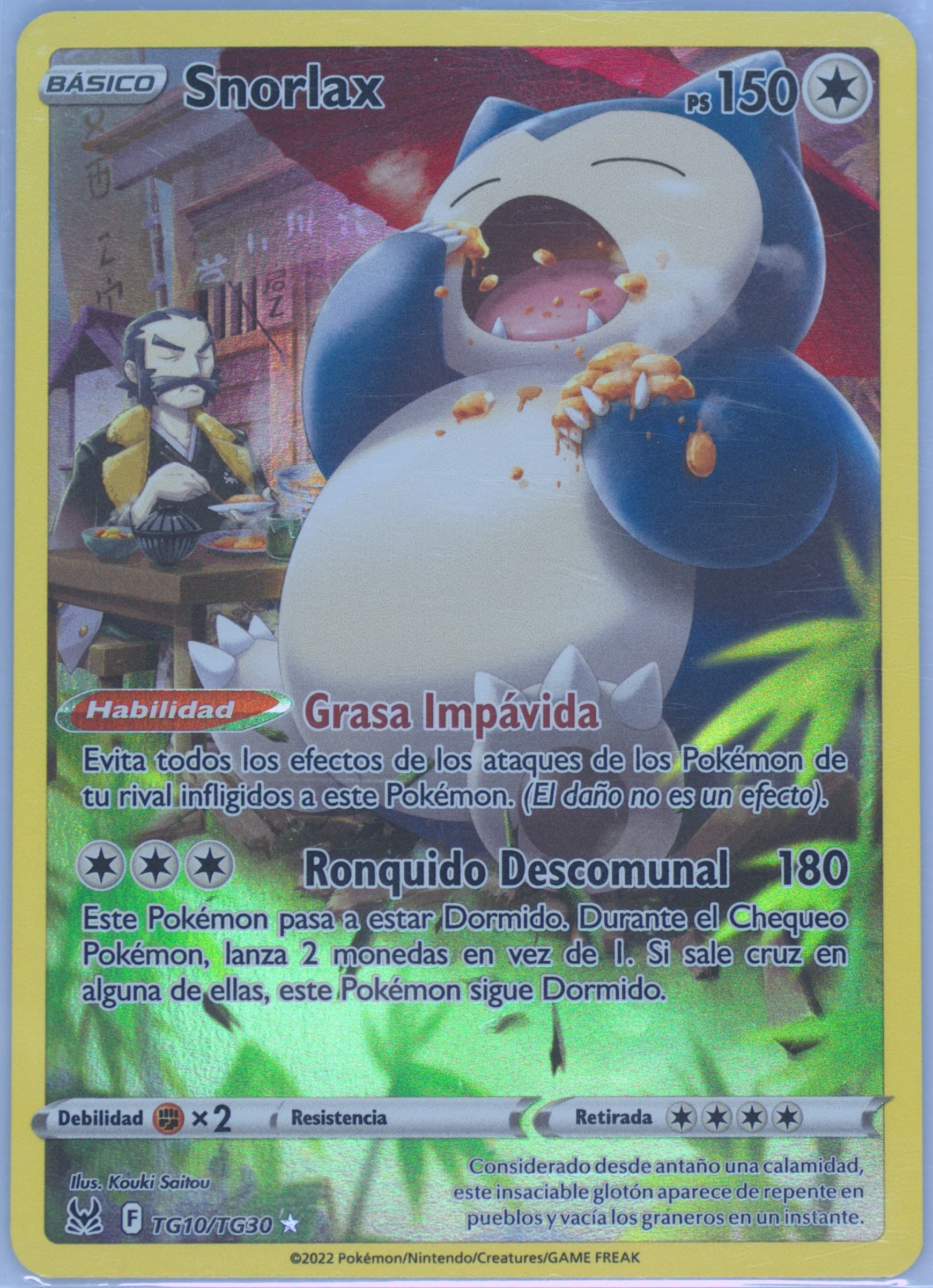 Full Art/Snorlax Spanish (TG10) 2022 Pokemon Sword & Shield Lost Origin