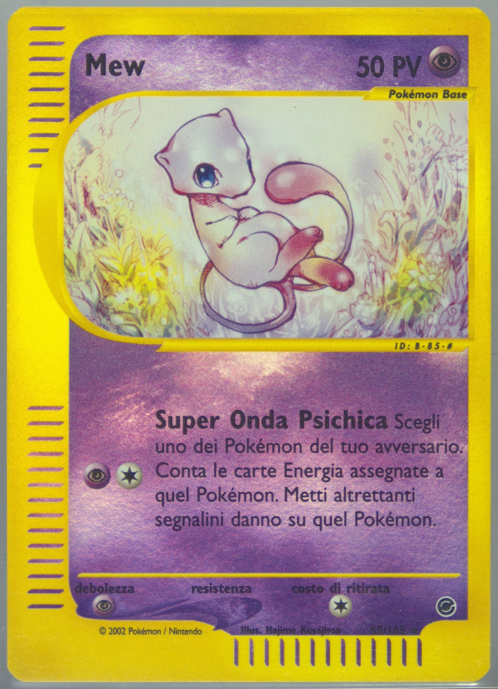 Mew-Reverse Foil Italian (55) 2002 Pokemon Expedition