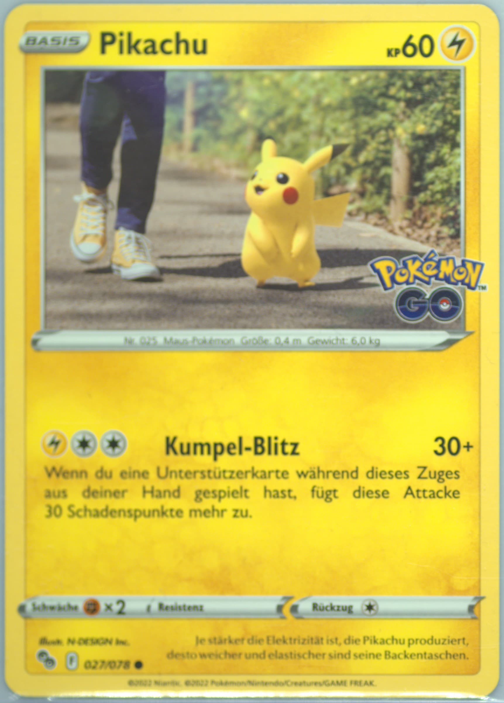 Pikachu German (027) 2022 Pokemon Go