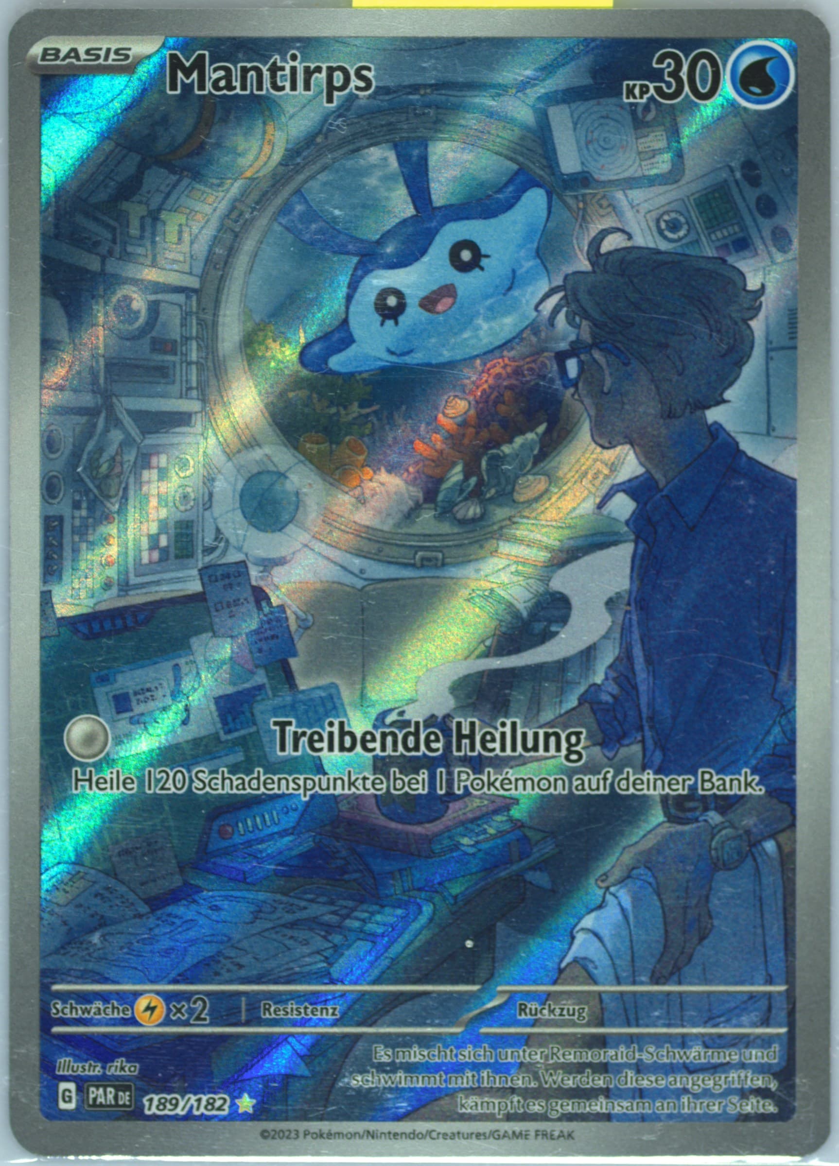 Mantyke Illustration Rare (189) 2023 Pokemon German Par de-Paradox Rift