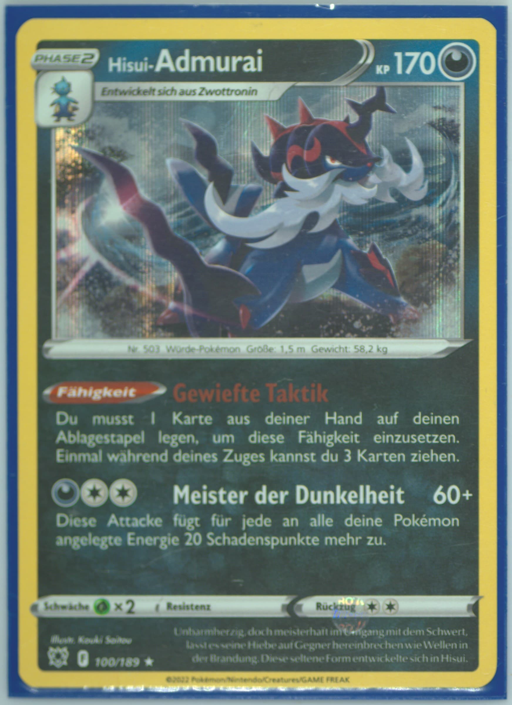 Hisui-Admurai-Holo German (100) 2022 Pokemon Sword & Shield Astral Radiance