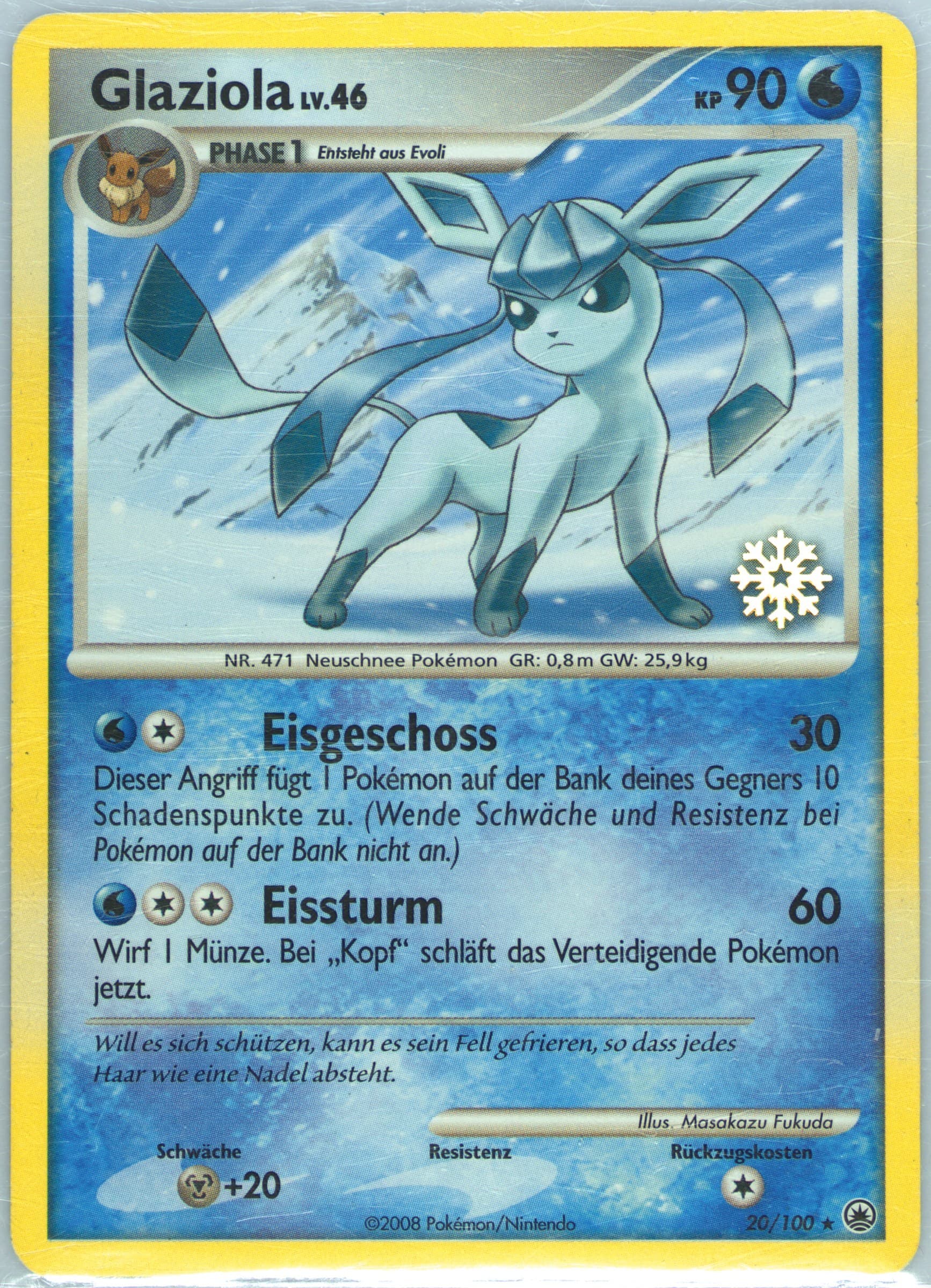 Glaziola Pokemon Countdown Calendar-German (20) 2008 Pokemon Diamond & Pearl Majestic Dawn