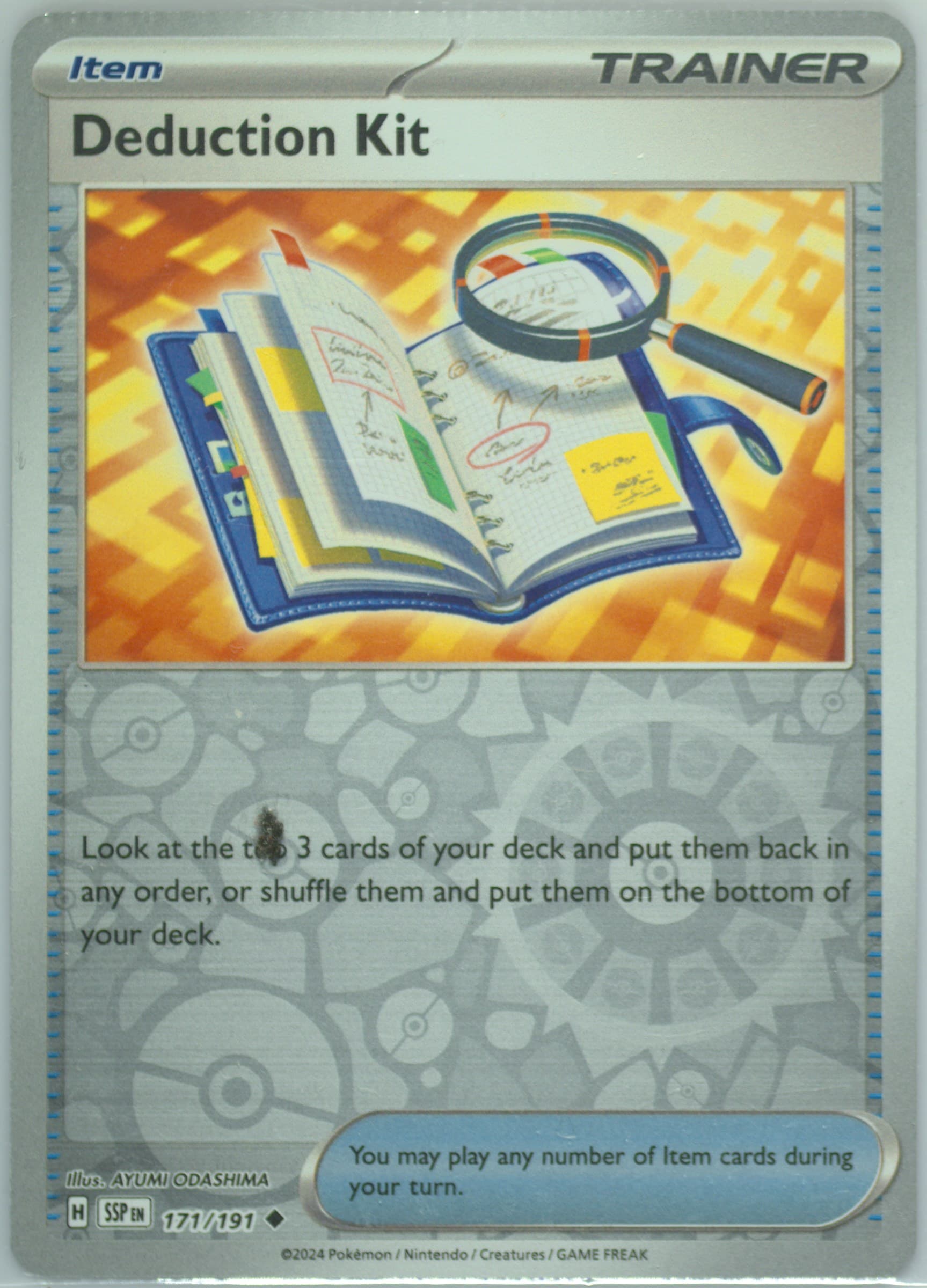 Deduction Kit Reverse Holo (171) 2024 Pokemon Ssp EN-Surging Sparks