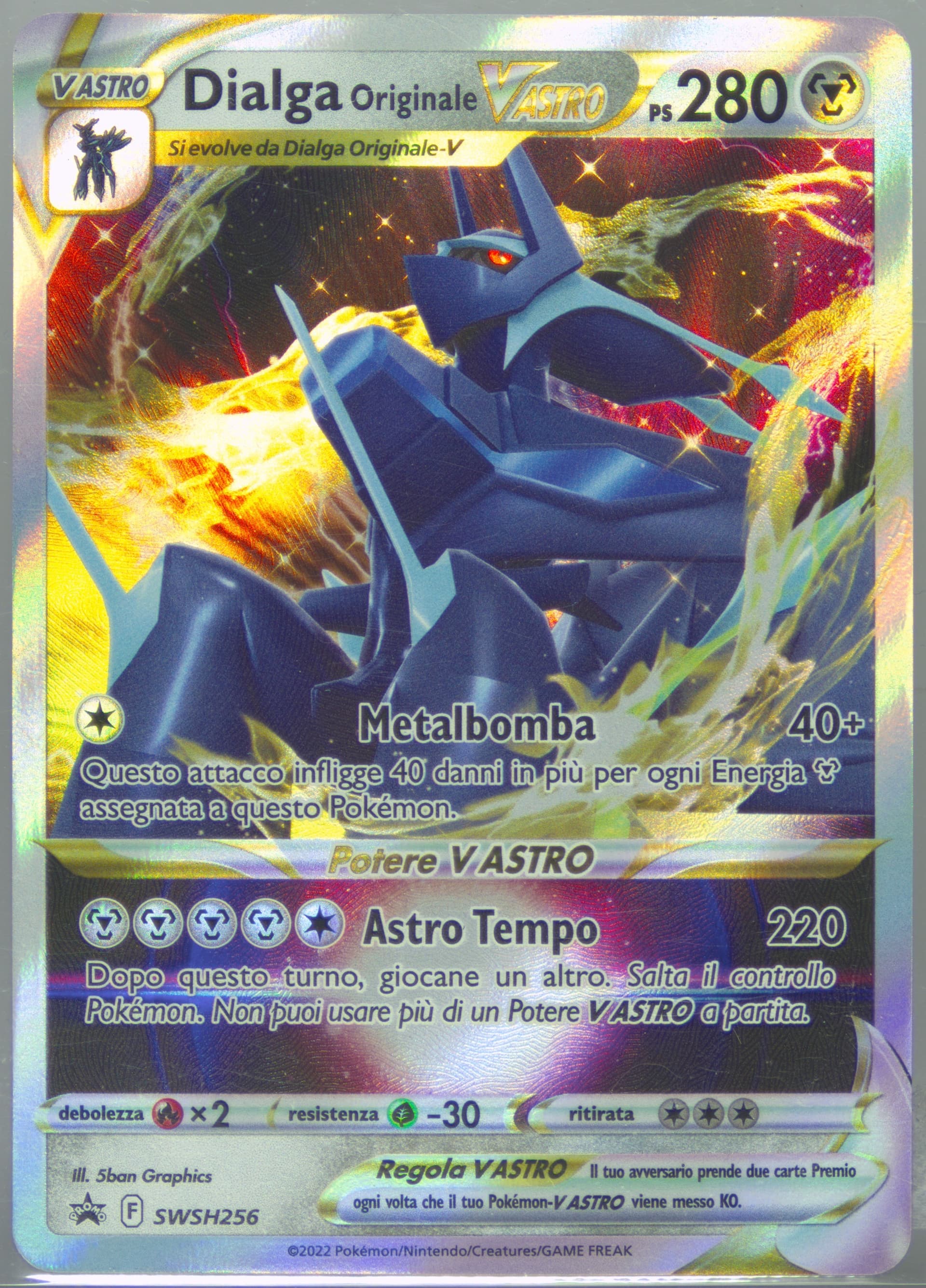 Dialga Originale Vastro Origin Forme Dialga Vstar Premium Collection-Italian (256) 2022 Pokemon Swsh Black Star Promo