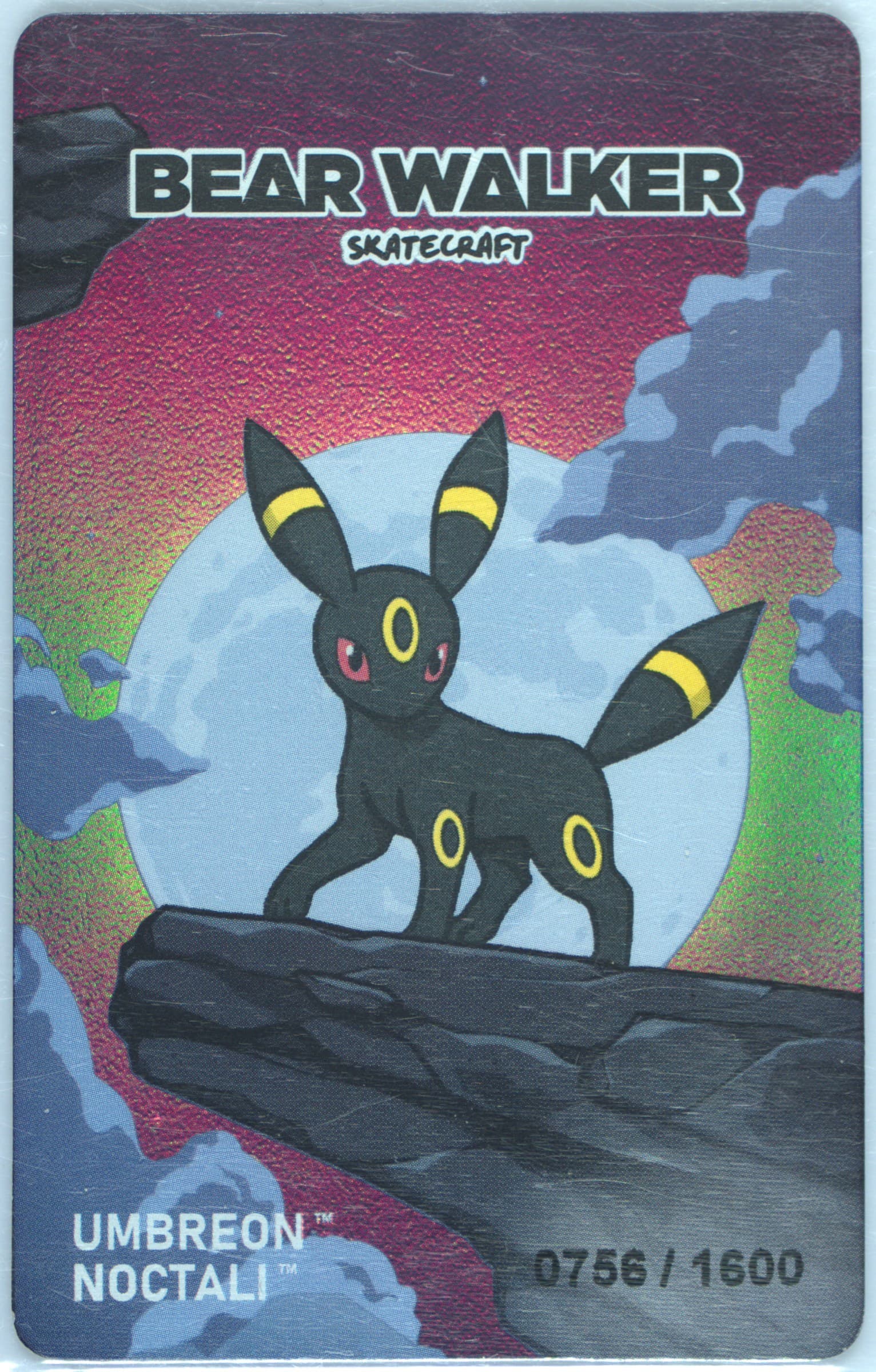 Umbreon 2025 Pokemon Center X Bear Walker Collection Cards