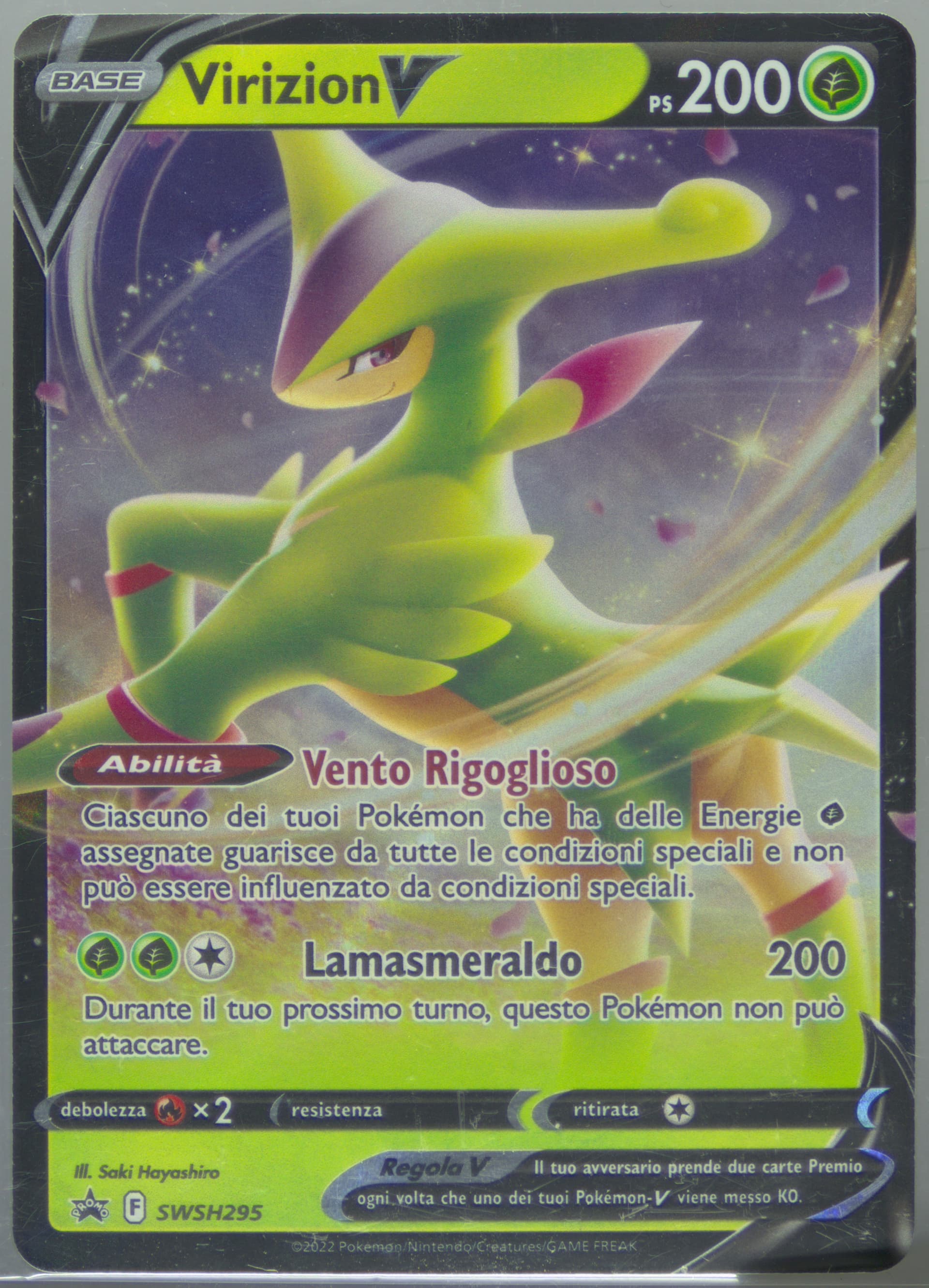 Virizion V Virizion V Box-Italian (295) 2022 Pokemon Swsh Black Star Promo