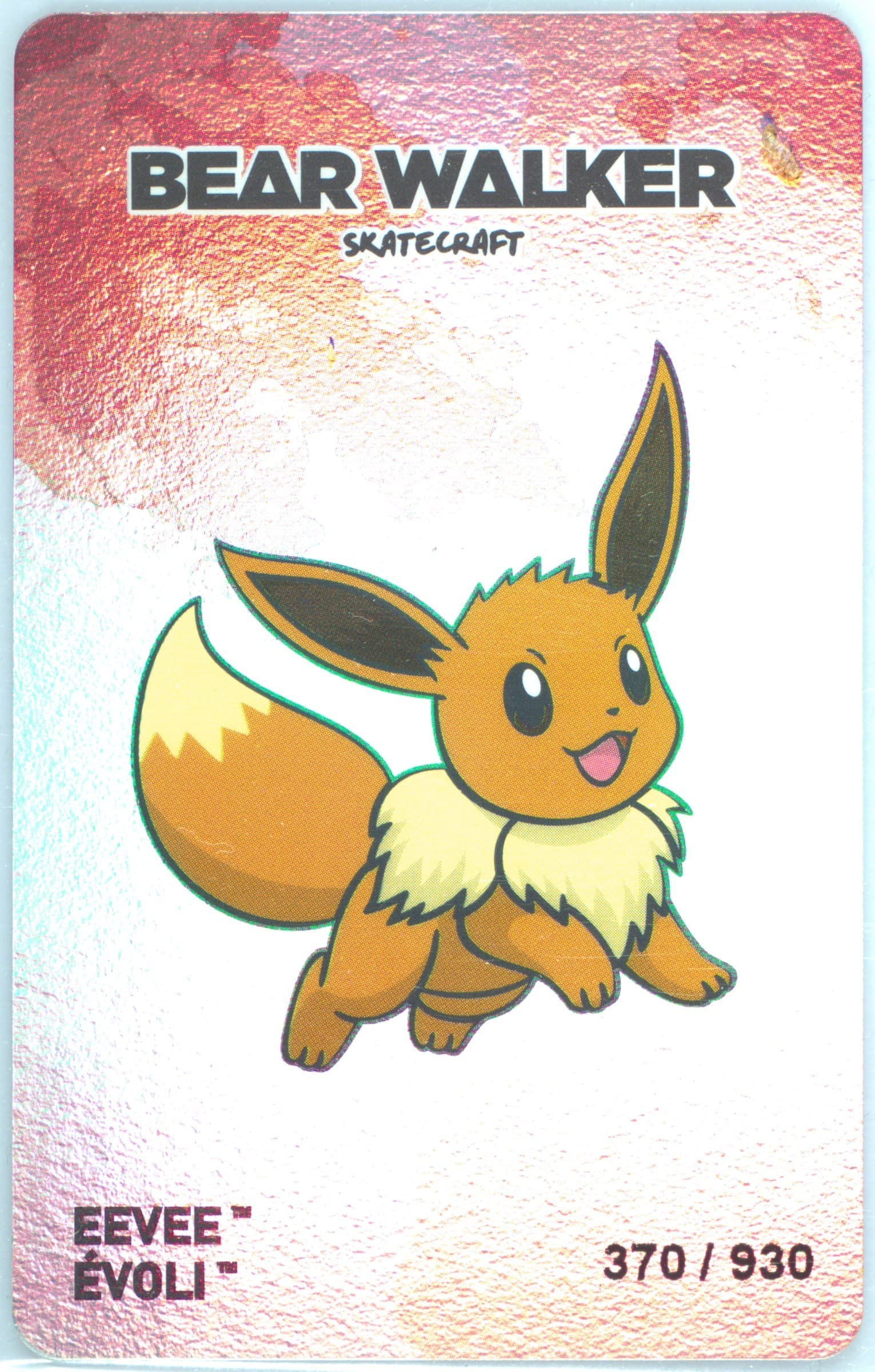 Eevee 2025 Pokemon Center X Bear Walker Collection Cards
