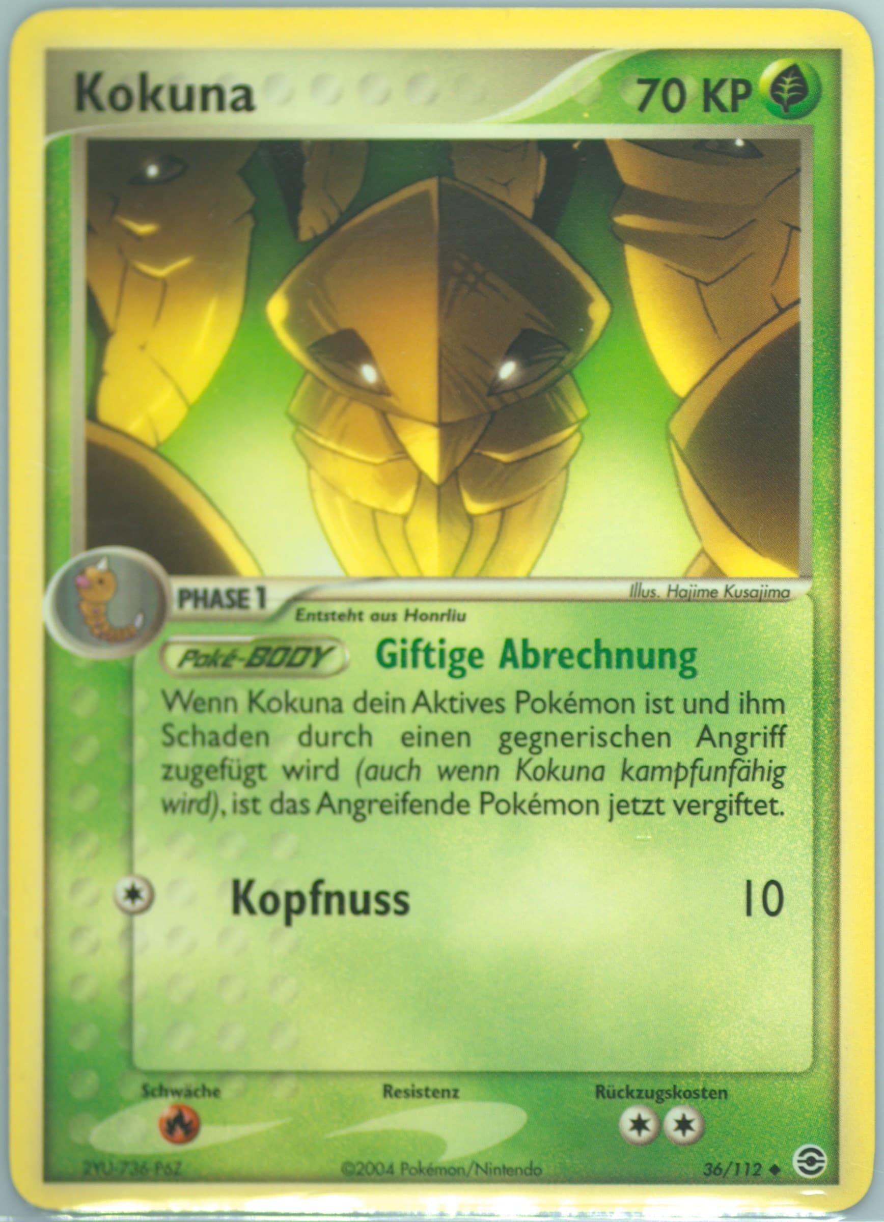 Kokuna German (36) 2004 Pokemon EX Fire Red & Leaf Green