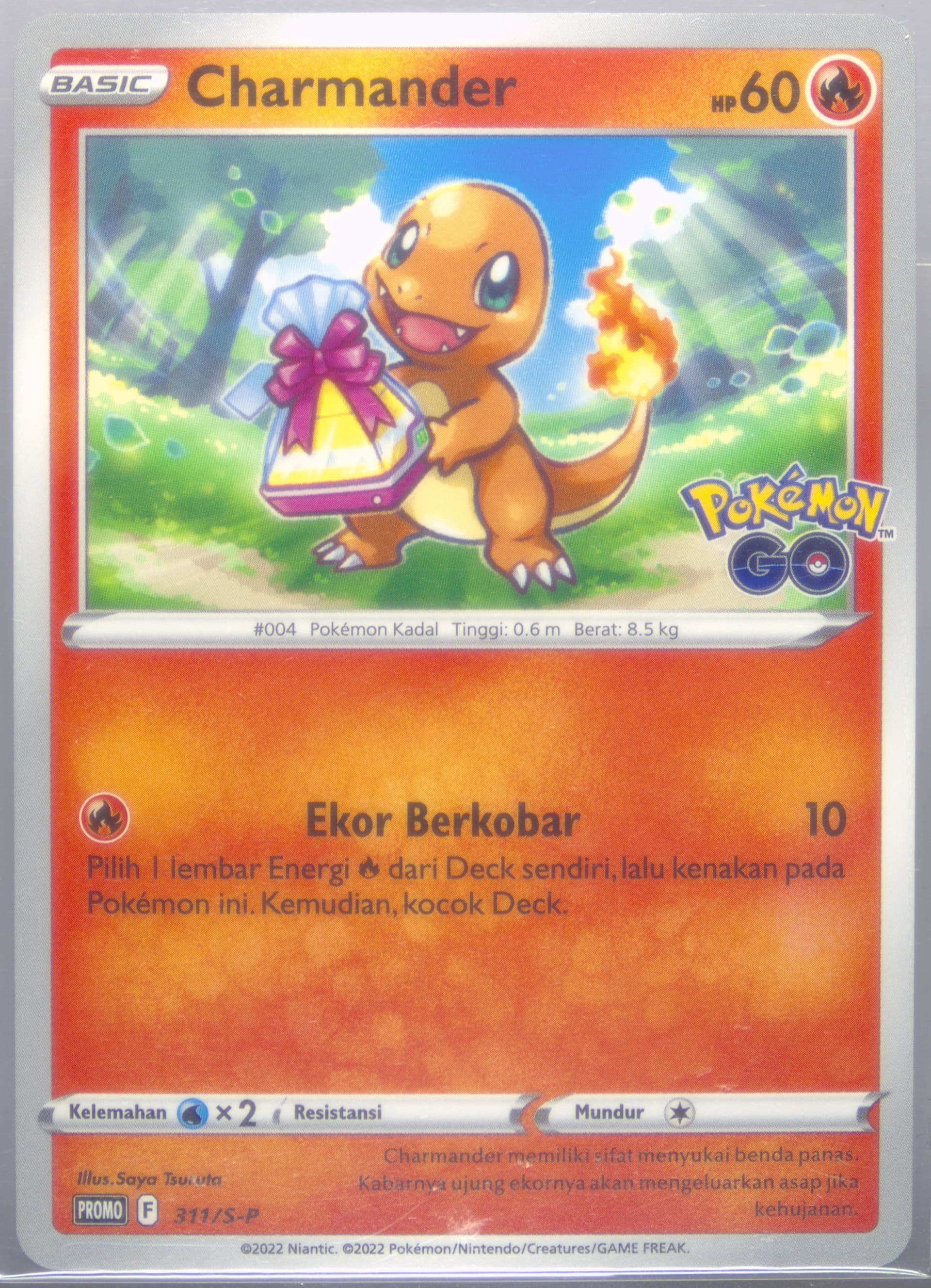 Charmander Pokemon Go Booster Pack Purchase Campaign (311) 2021 Pokemon Indonesian S Promo