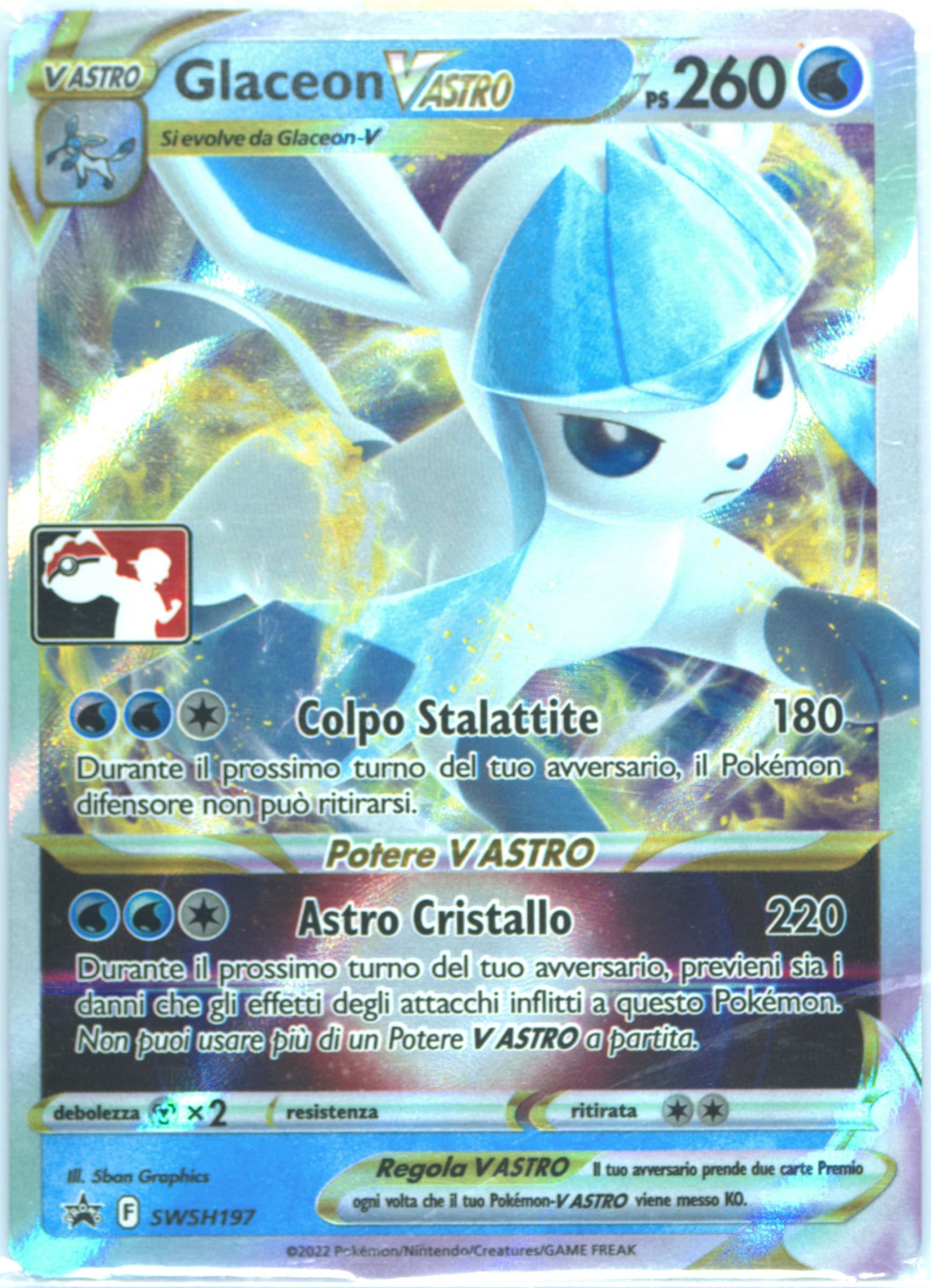 Glaceon Vastro Italian (197) 2023 Pokemon Play! Pokemon Prize Pack: Series 2
