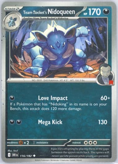 Team Rocket's Nidoqueen (116) 2025 Pokemon Dri EN-Destined Rivals