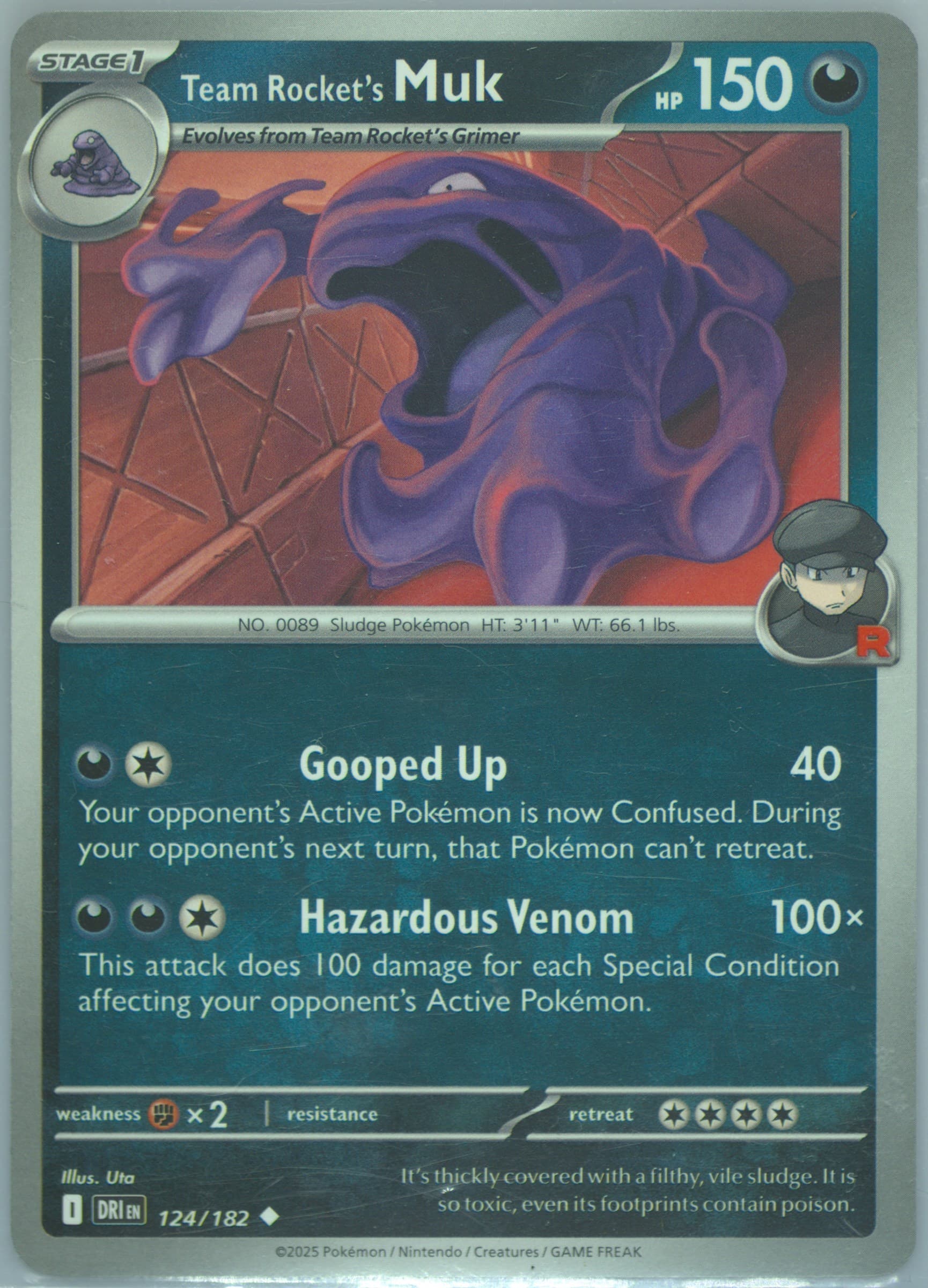 Team Rocket's Muk (124) 2025 Pokemon Dri EN-Destined Rivals