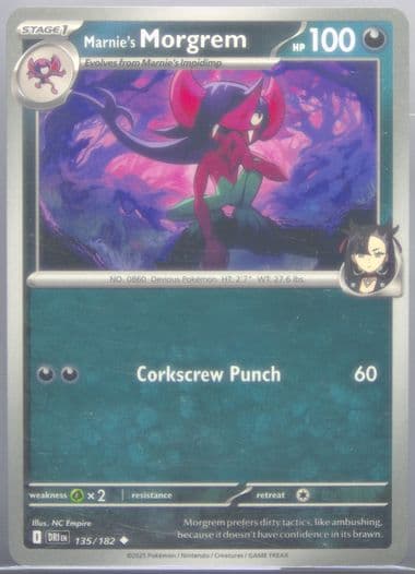 Marnie's Morgrem (135) 2025 Pokemon Dri EN-Destined Rivals