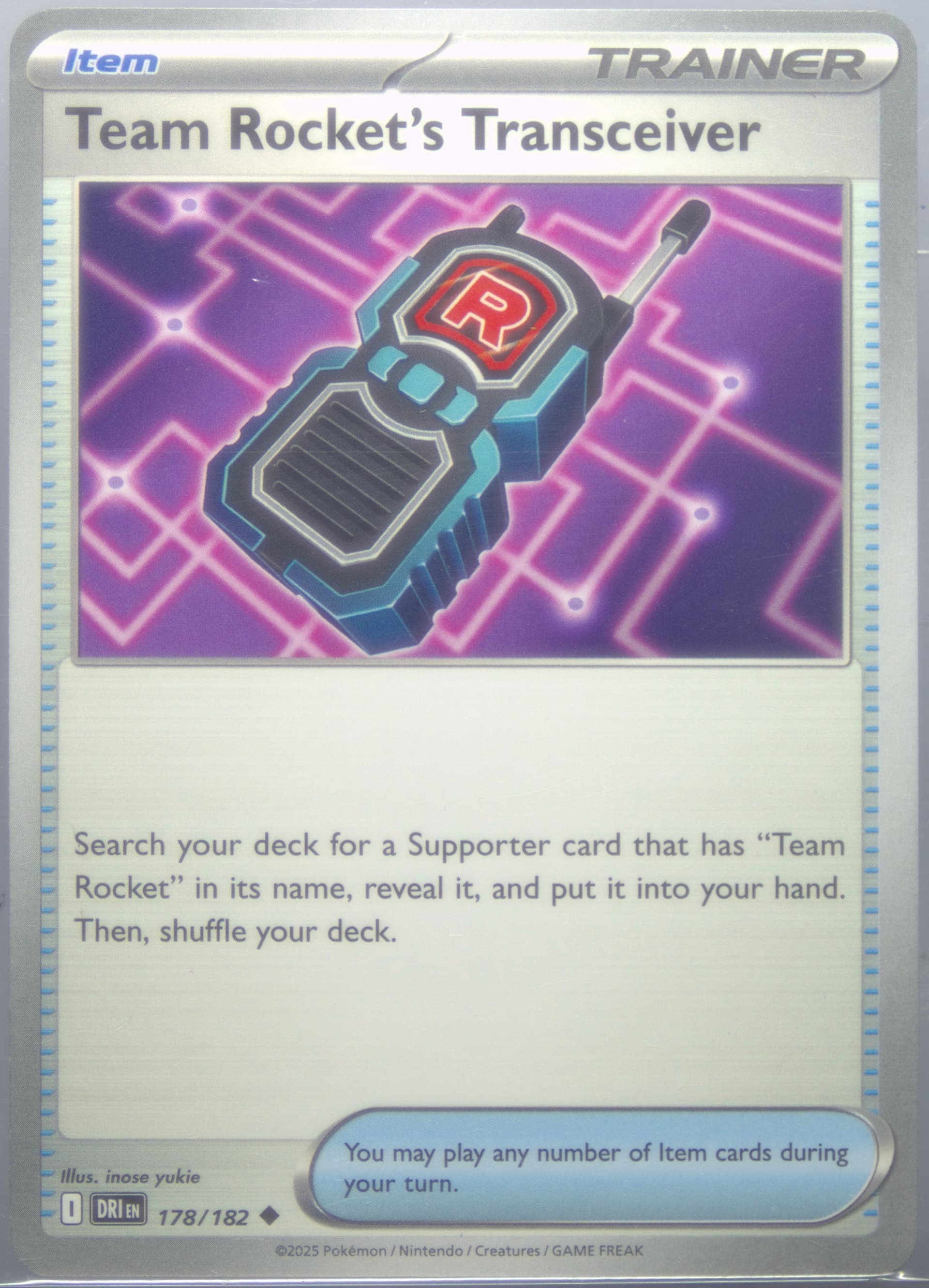 Team Rocket's Transceiver (178) 2025 Pokemon Dri EN-Destined Rivals