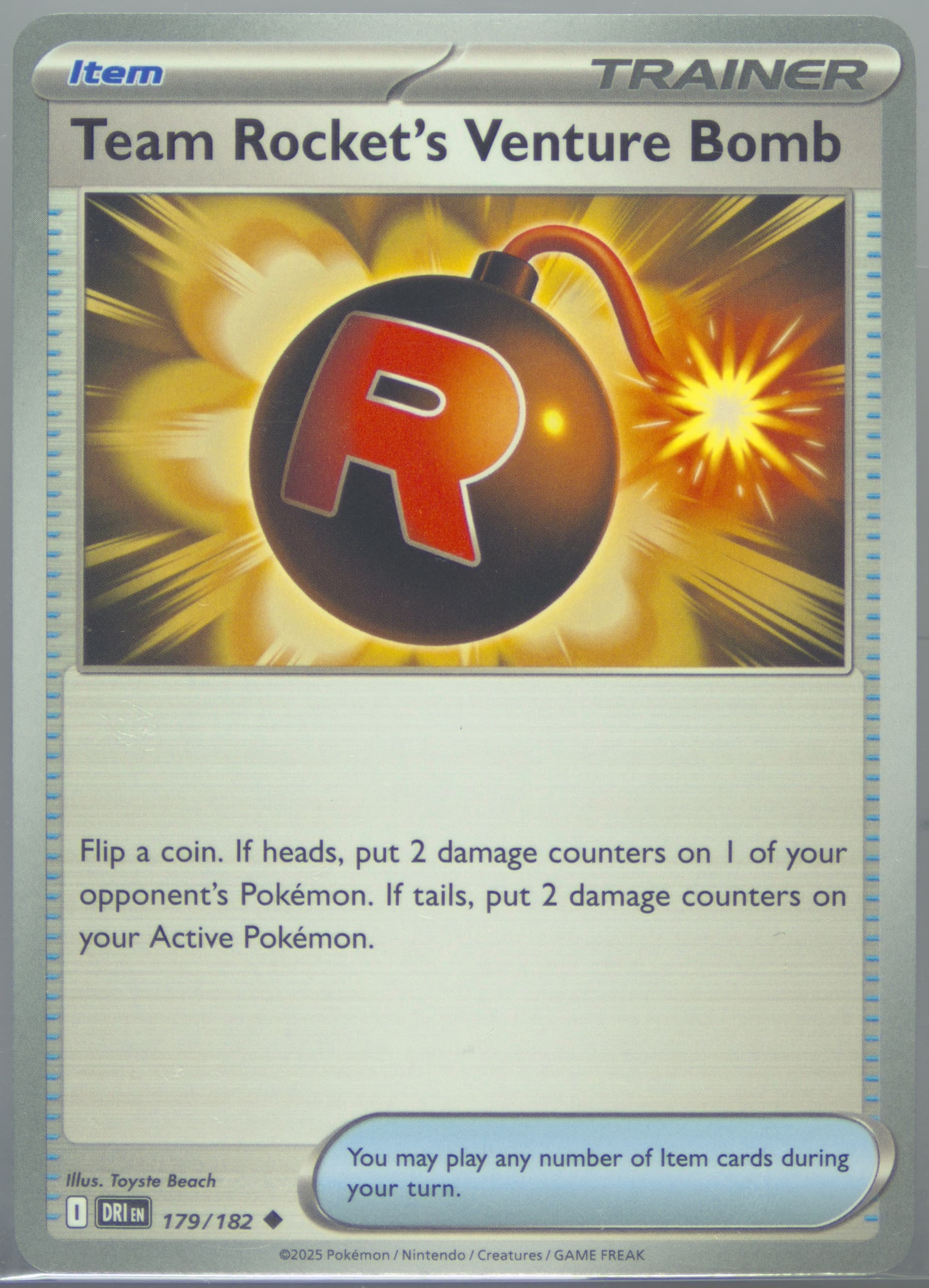 Team Rocket's Venture Bomb (179) 2025 Pokemon Dri EN-Destined Rivals