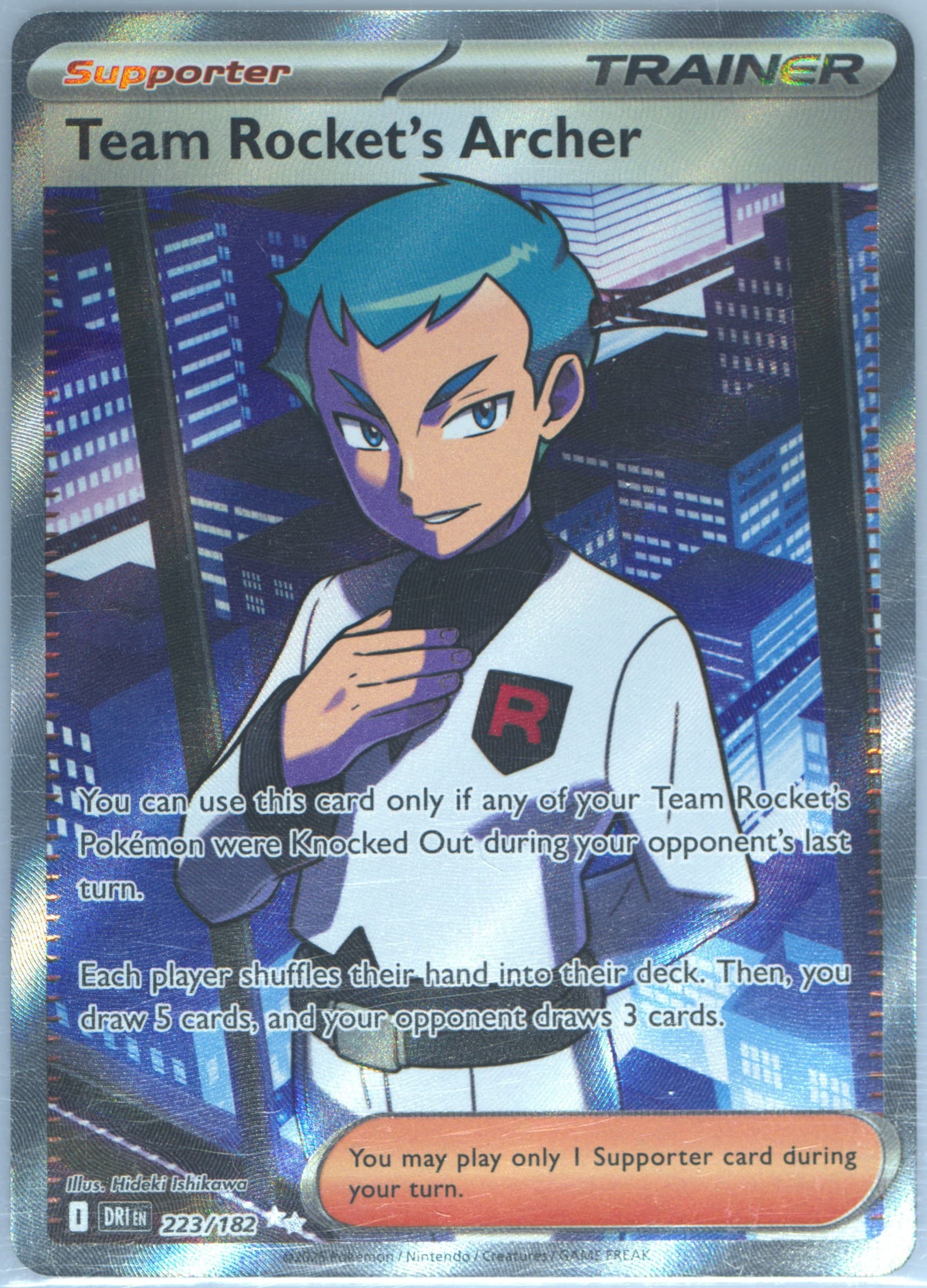 Team Rocket's Archer Ultra Rare (223) 2025 Pokemon Dri EN-Destined Rivals