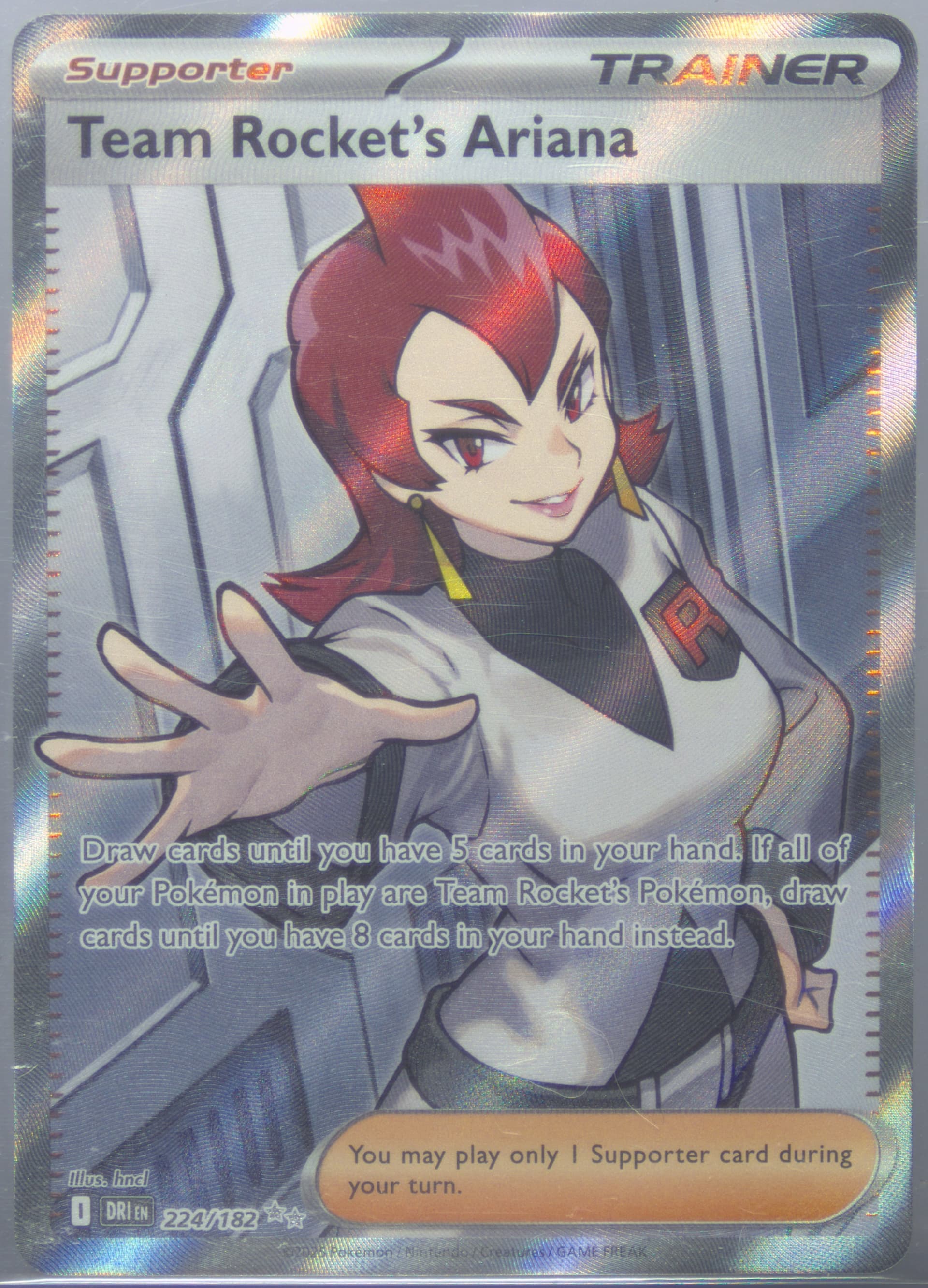 Team Rocket's Ariana Ultra Rare (224) 2025 Pokemon Dri EN-Destined Rivals