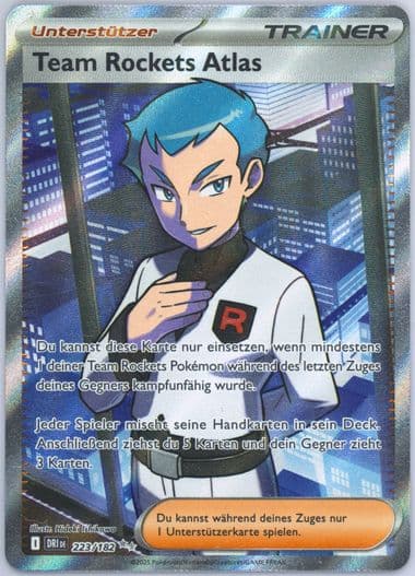 Team Rocket's Archer Ultra Rare (223) 2025 Pokemon German Dri de-Destined Rivals