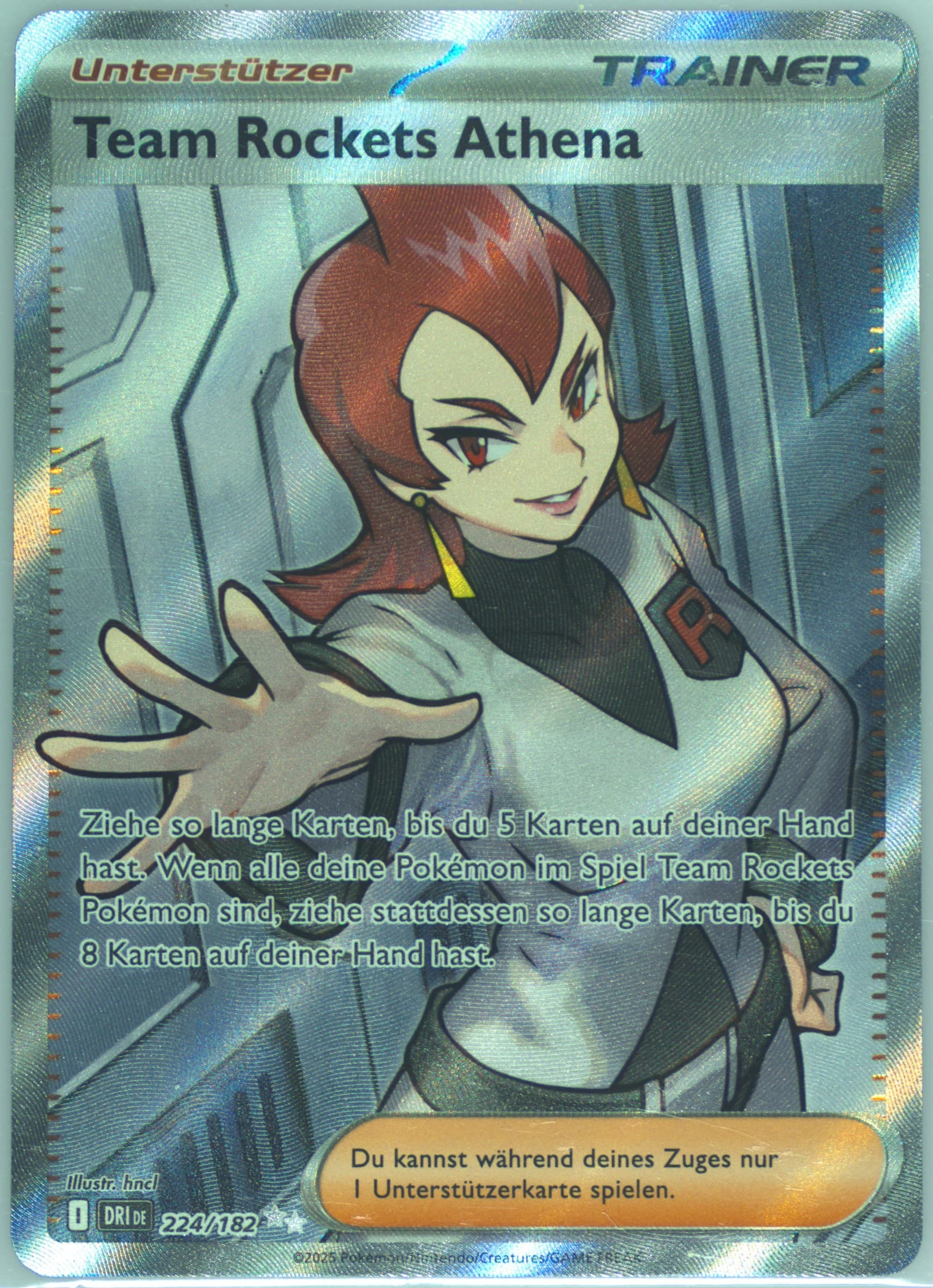 Team Rocket's Ariana Ultra Rare (224) 2025 Pokemon German Dri de-Destined Rivals