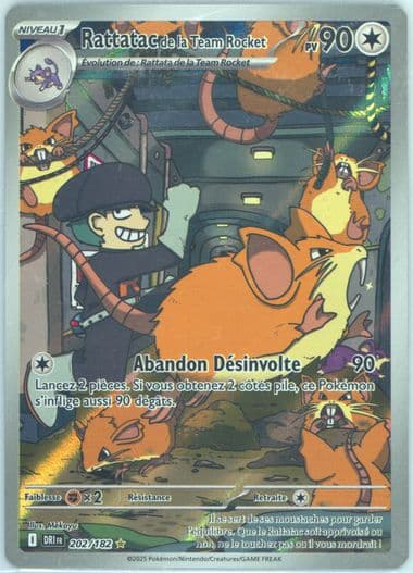 Team Rocket's Raticate Illustration Rare (202) 2025 Pokemon French Dri FR-Destined Rivals