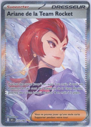 Team Rocket's Ariana Special Illustration Rare (237) 2025 Pokemon French Dri FR-Destined Rivals