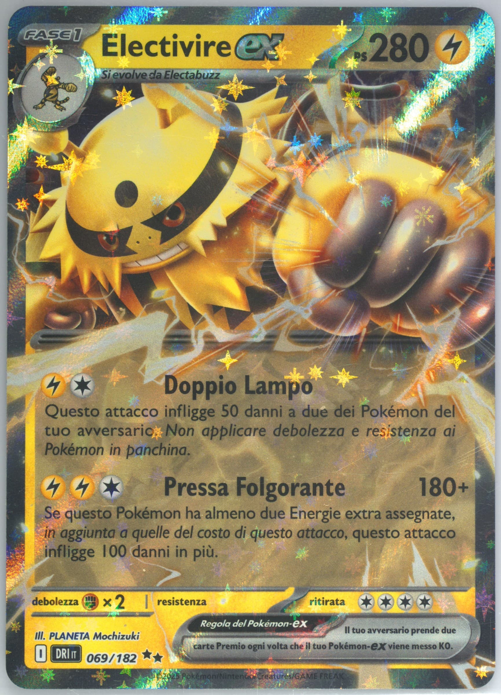 Electivire EX (069) 2025 Pokemon Italian Dri It-Destined Rivals