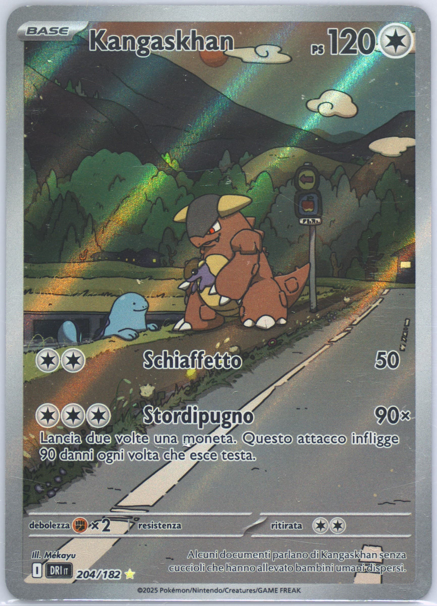 Kangaskhan Illustration Rare (204) 2025 Pokemon Italian Dri It-Destined Rivals