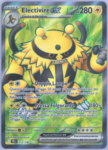 Electivire EX Ultra Rare (212) 2025 Pokemon Italian Dri It-Destined Rivals