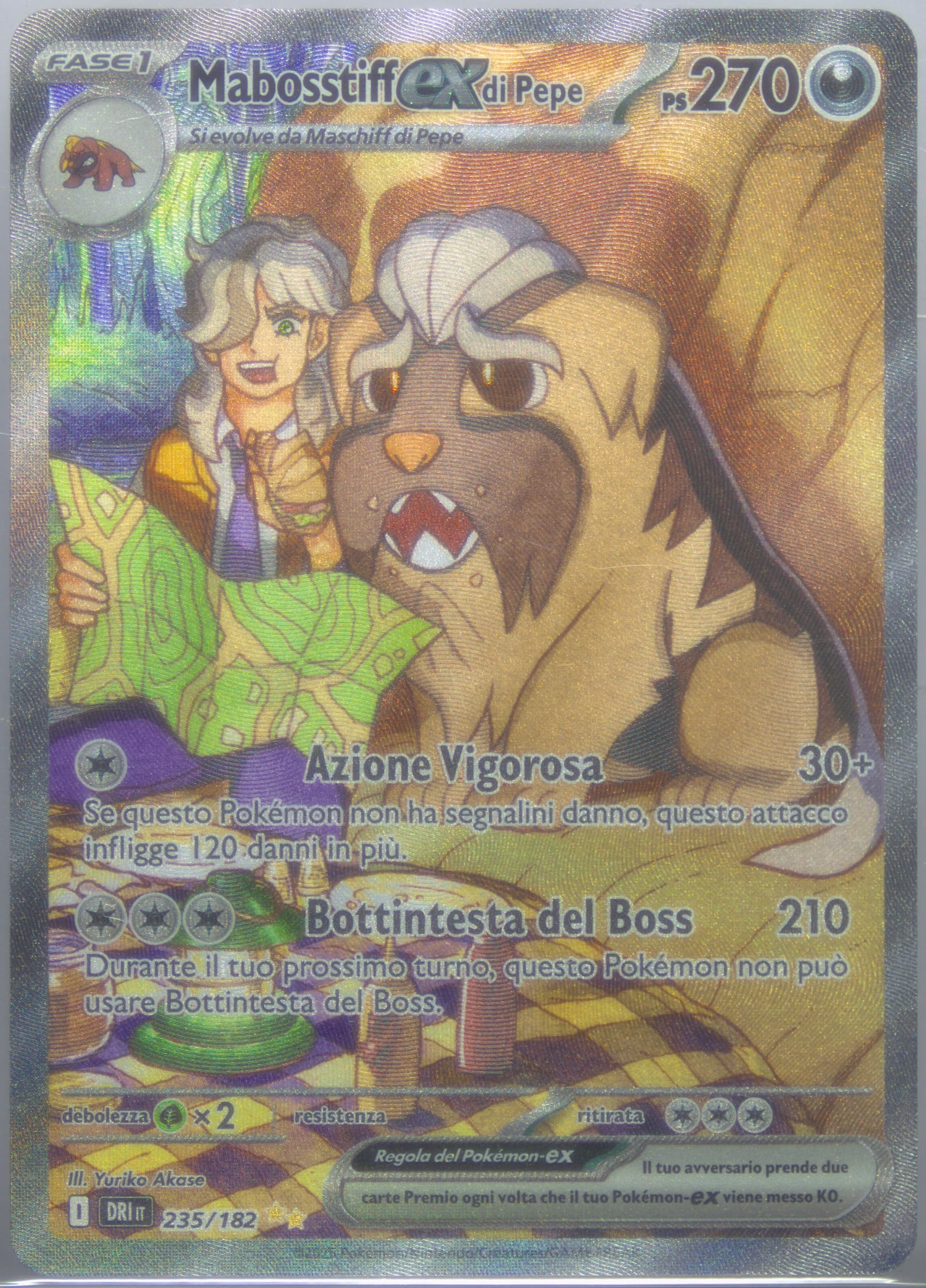 Arven's Mabosstiff EX Special Illustration Rare (235) 2025 Pokemon Italian Dri It-Destined Rivals