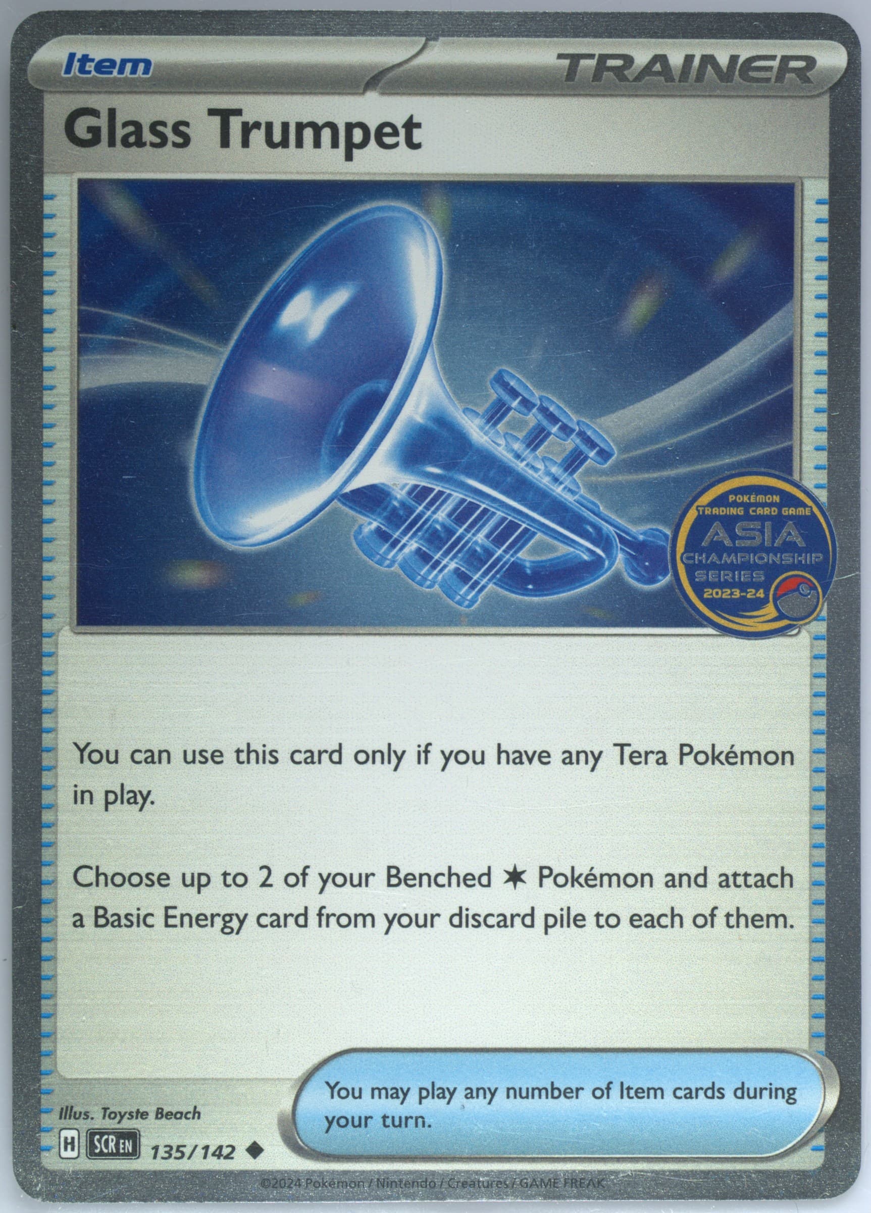 Glass Trumpet 2023-24 Asia Championship Series Point Reward (135) 2025 Pokemon Scr EN-Stellar Crown