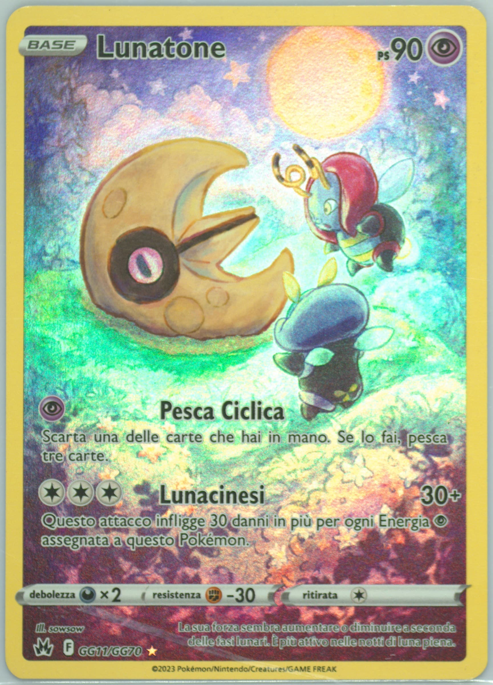 Full Art/Lunatone Italian (GG11) 2023 Pokemon Sword and Shield Crown Zenith