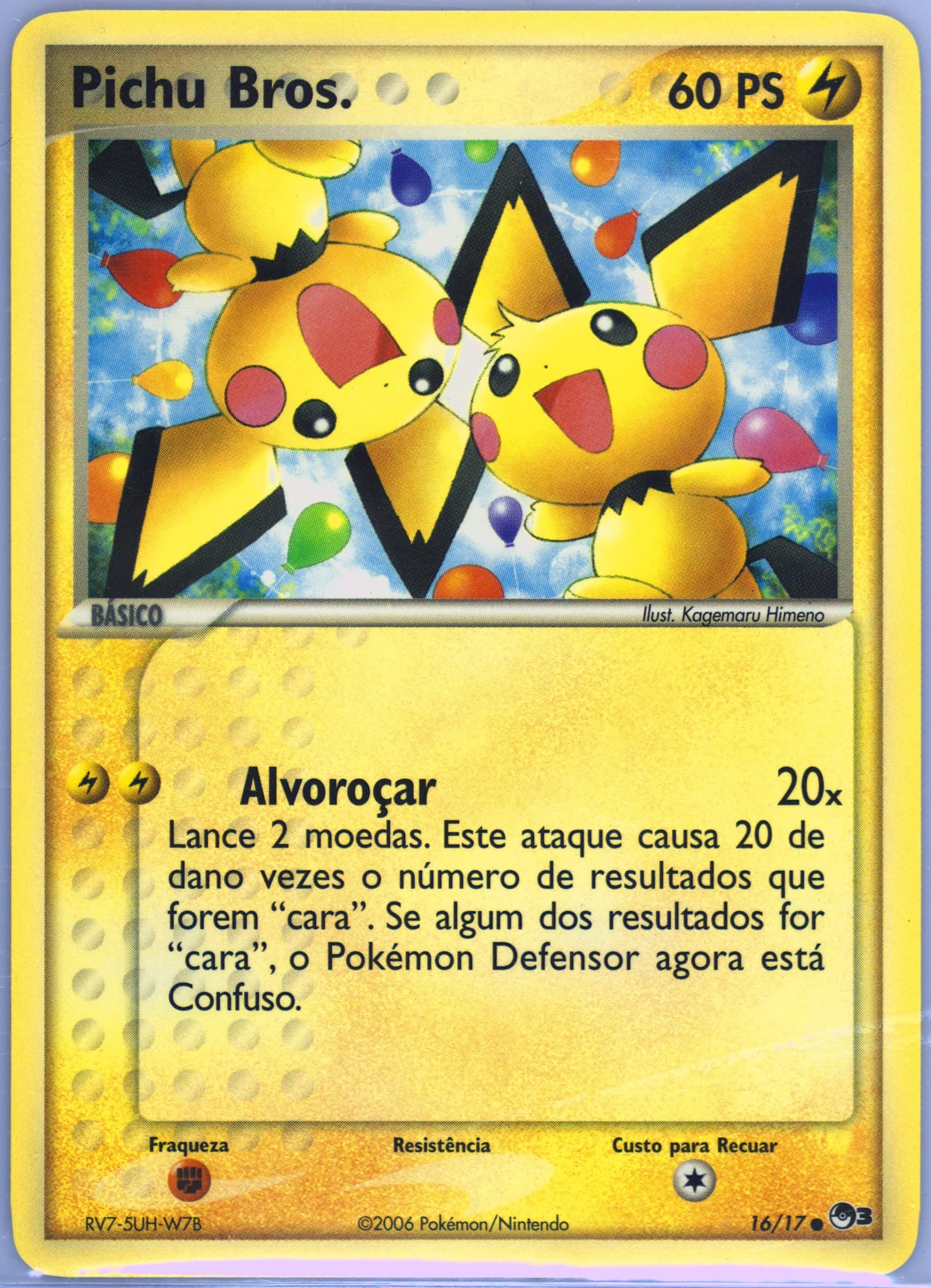 Pichu Bros. Portuguese (16) 2006 Pokemon Pop Series 3