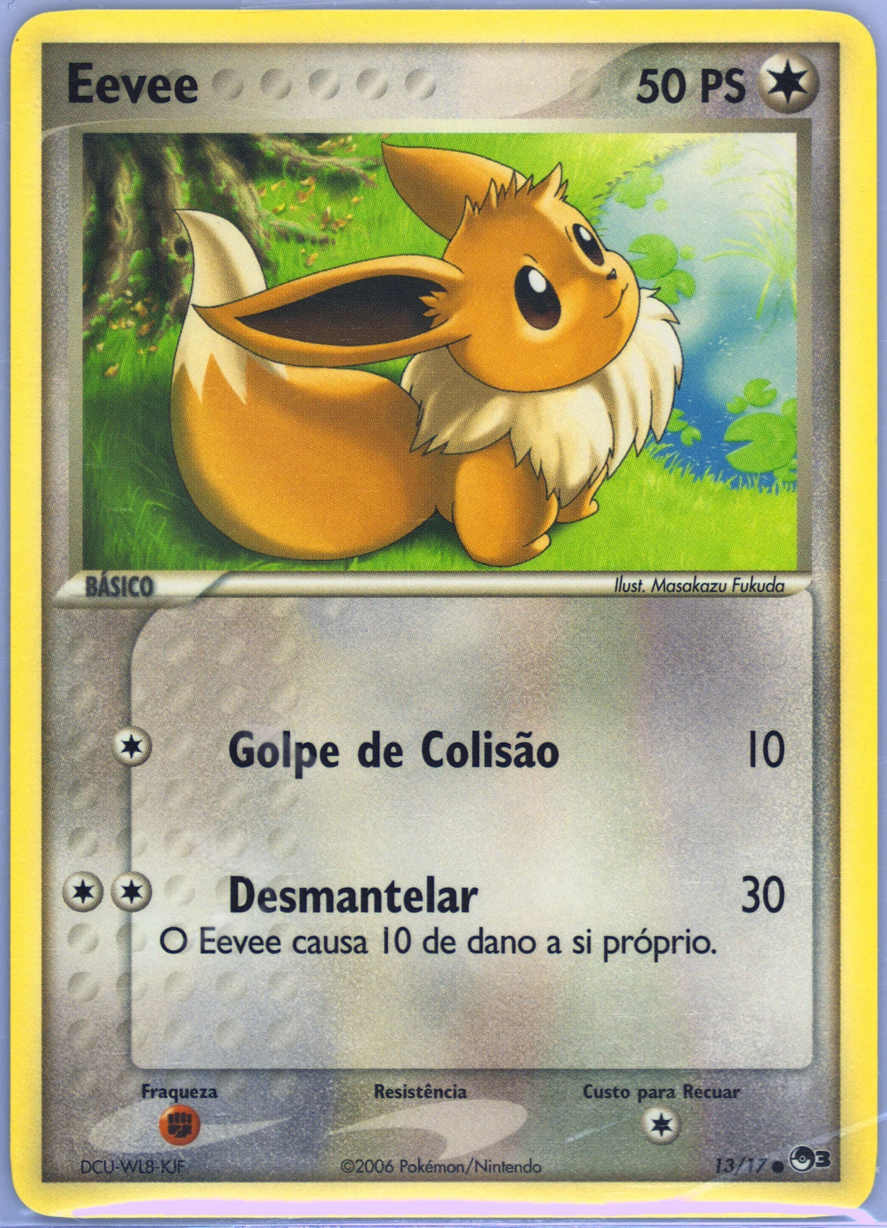 Eevee Portuguese (13) 2006 Pokemon Pop Series 3