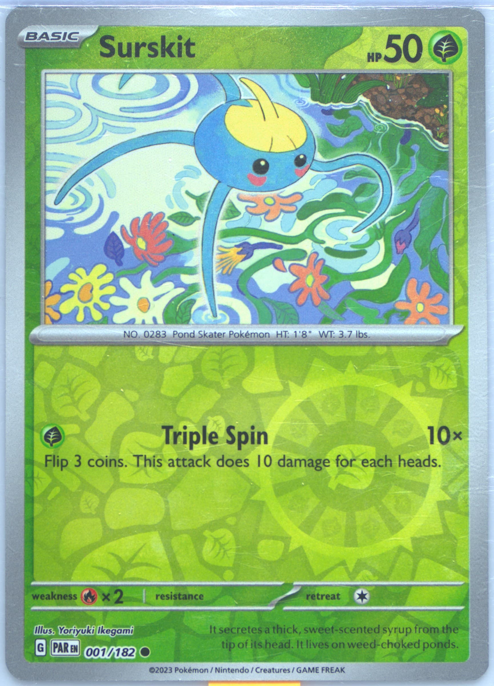 Surskit Reverse Holo (001) 2023 Pokemon Par EN-Paradox Rift
