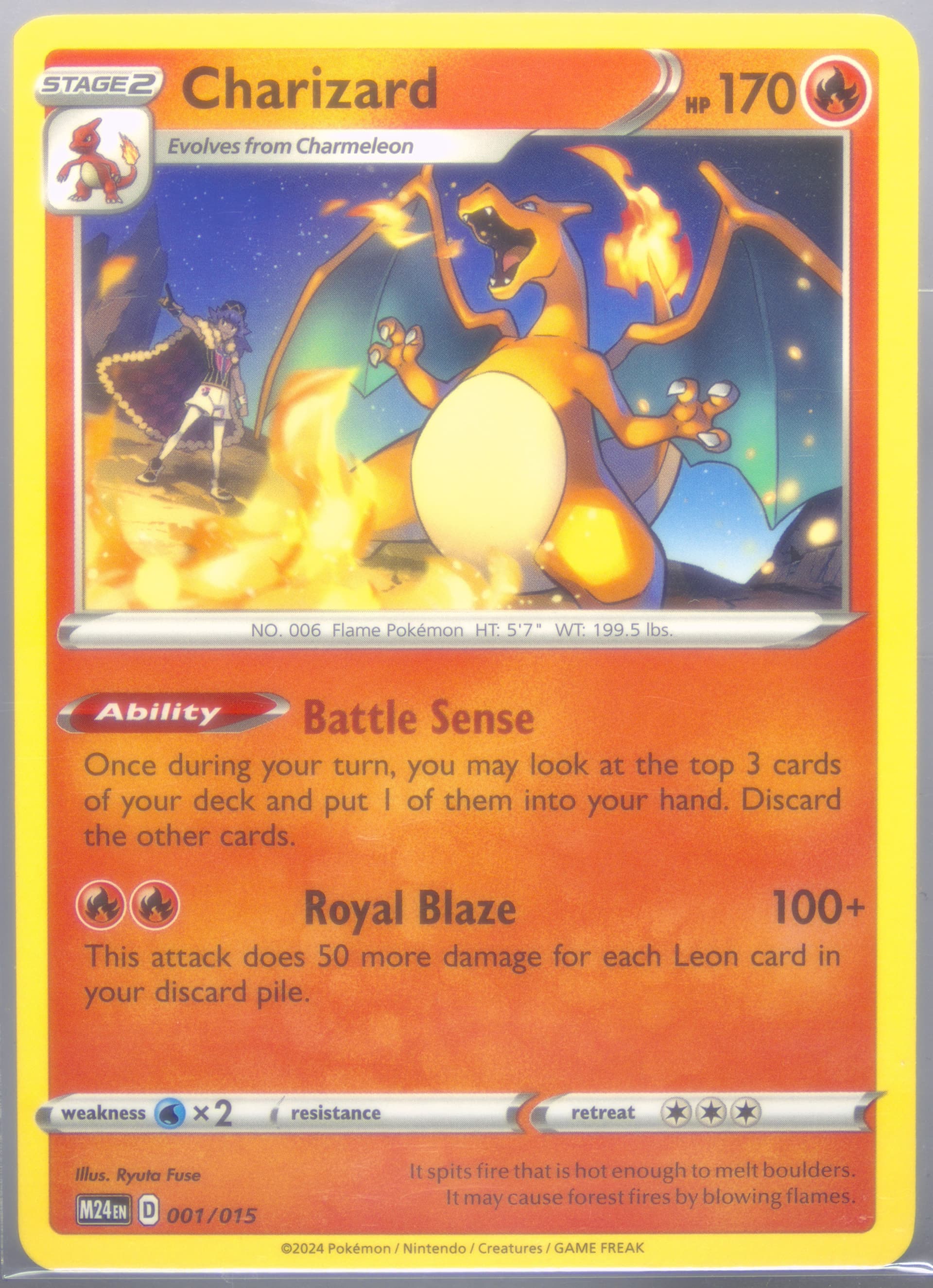 Charizard (001) 2024 Pokemon M24 ES-Mcdonald's Collection