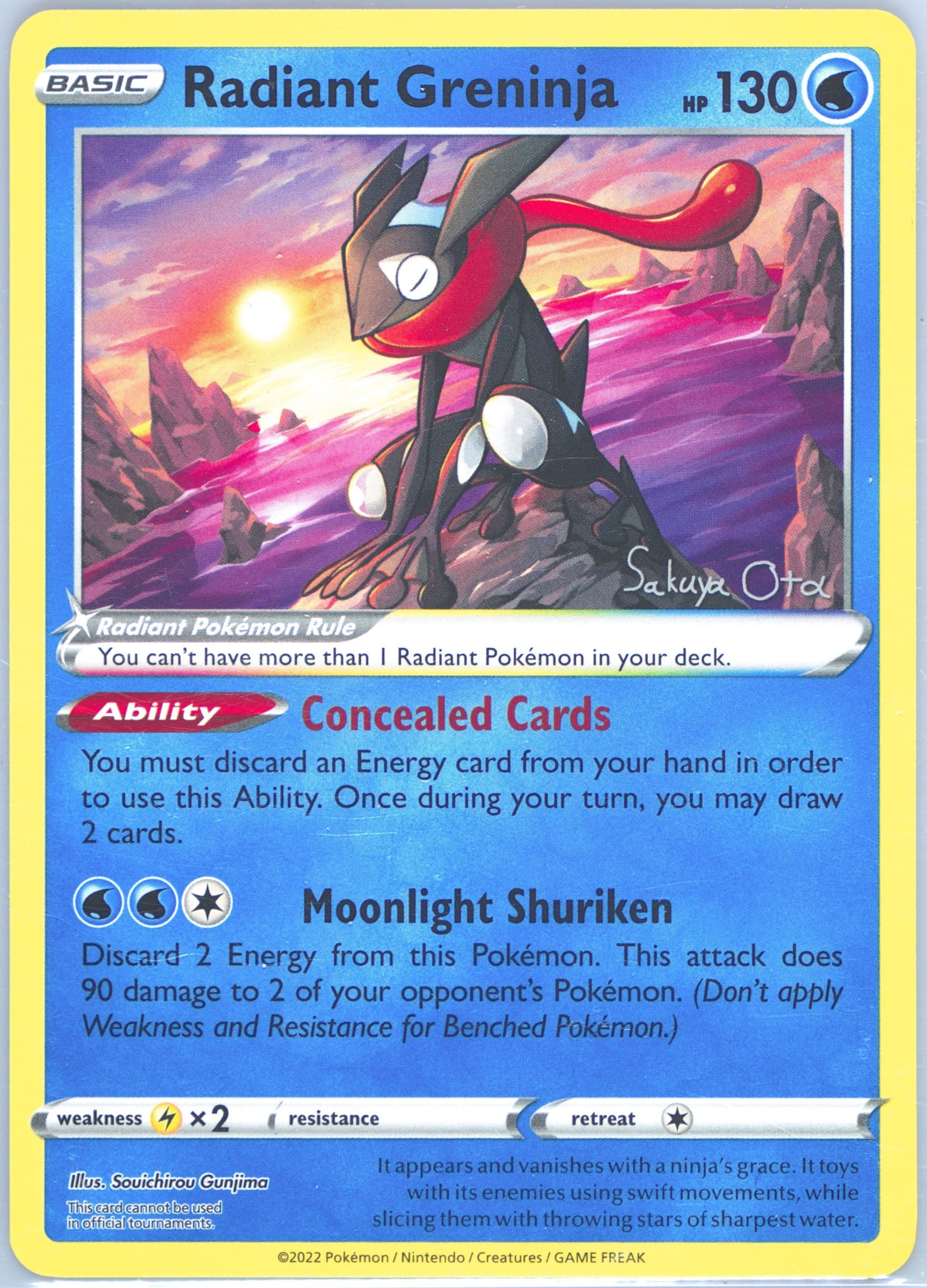 Radiant Greninja 2025 Pokemon 2024 World Championship Deck: Ancient Toolbox