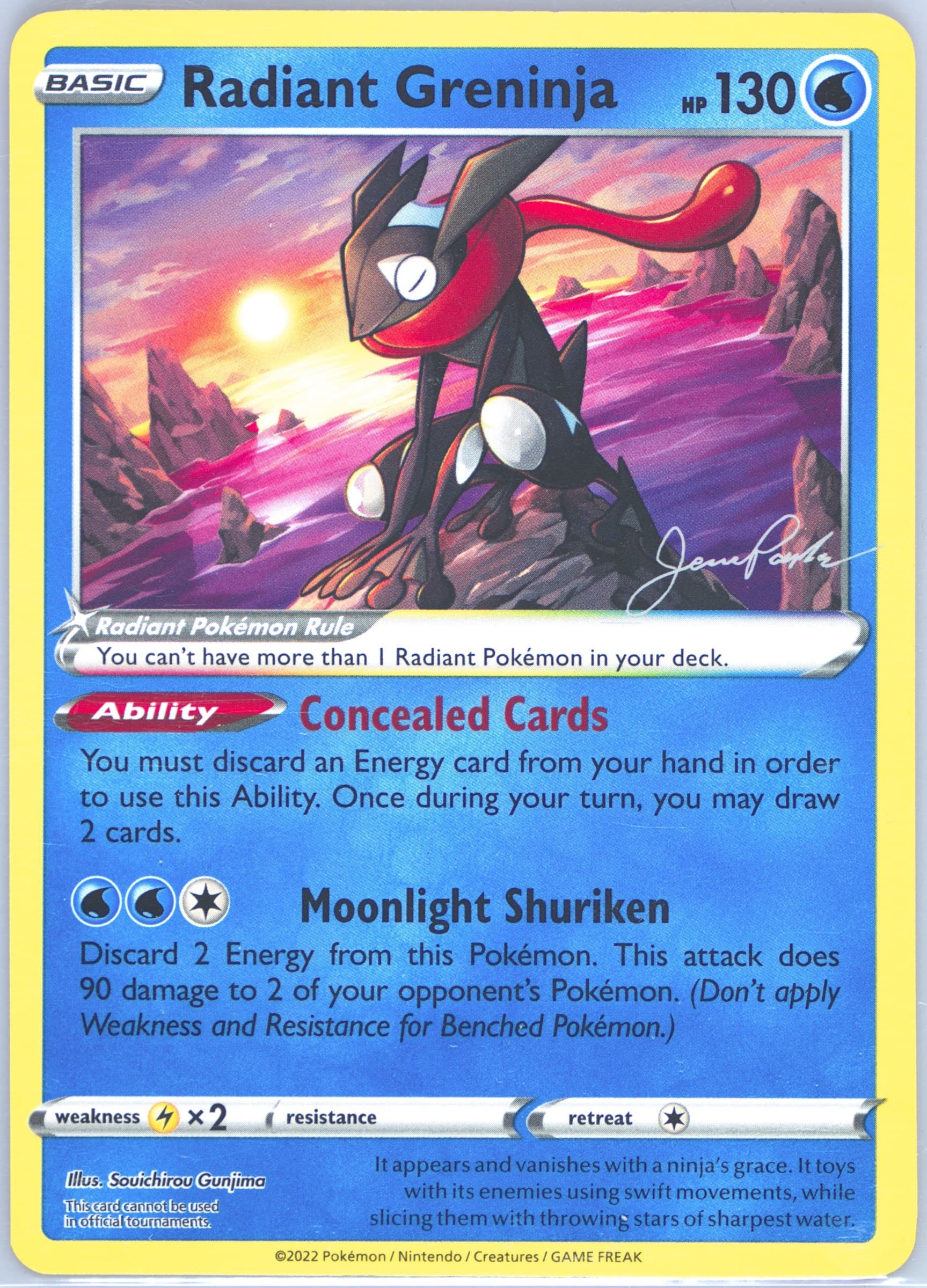 Radiant Greninja 2025 Pokemon 2024 World Championship Deck: the 'Don