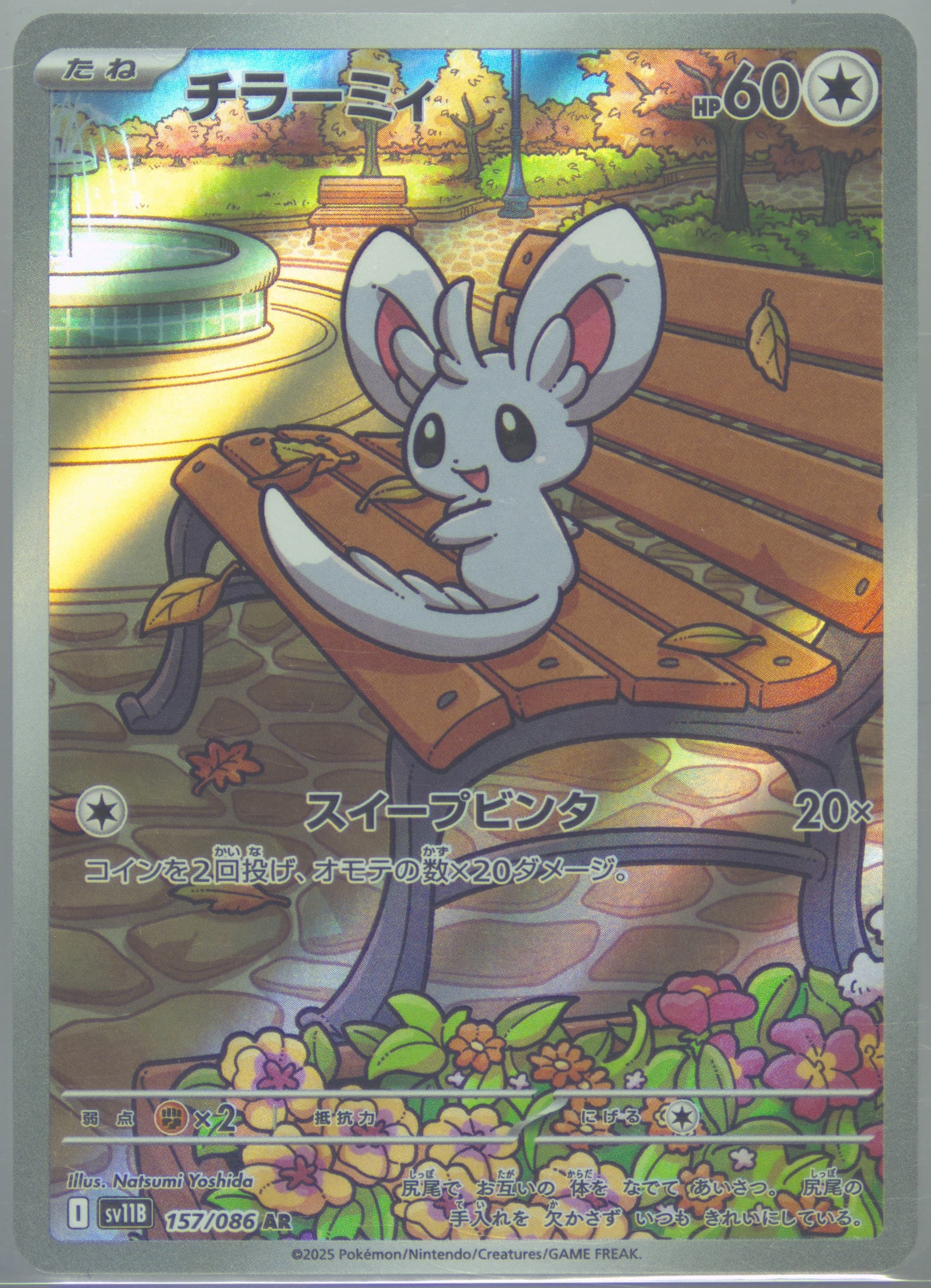 Minccino Art Rare (157) 2025 Pokemon Japanese Sv11b-Black Bolt