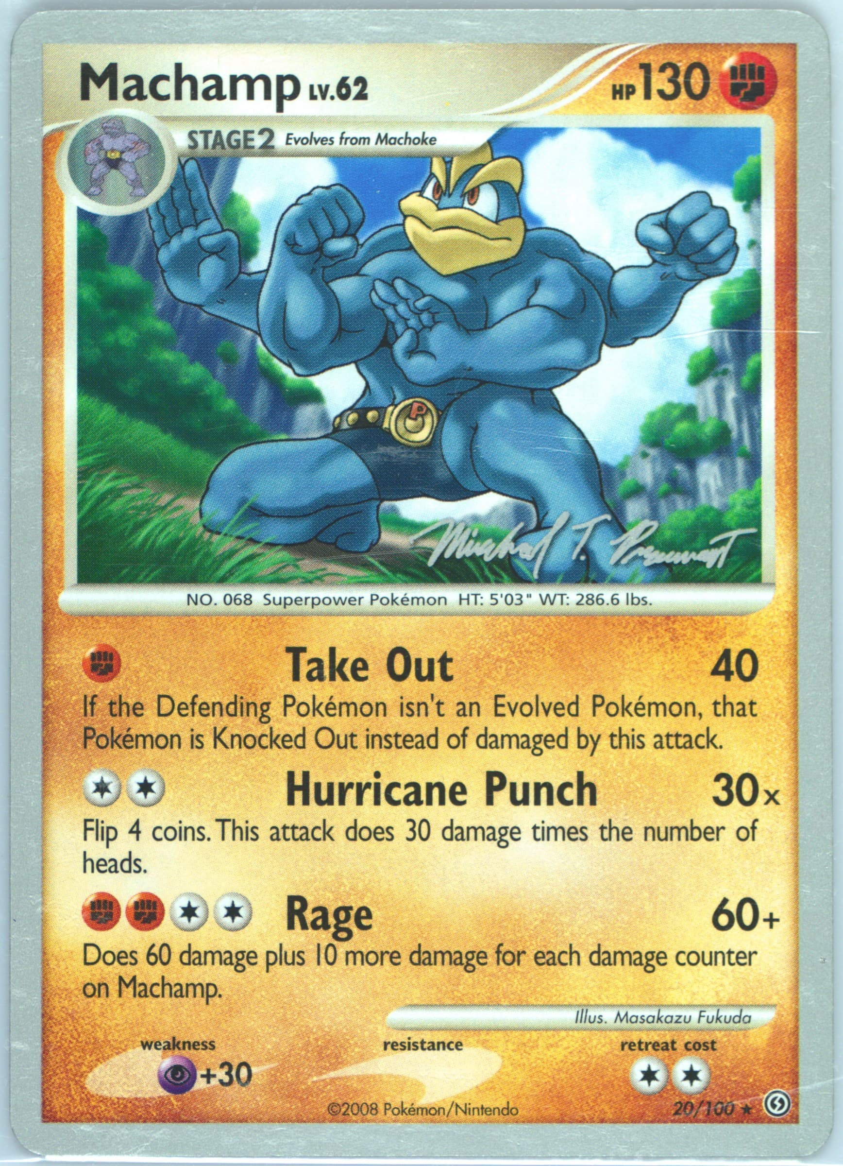 Machamp Boltevoir (20) 2010 Pokemon World Championships Promo