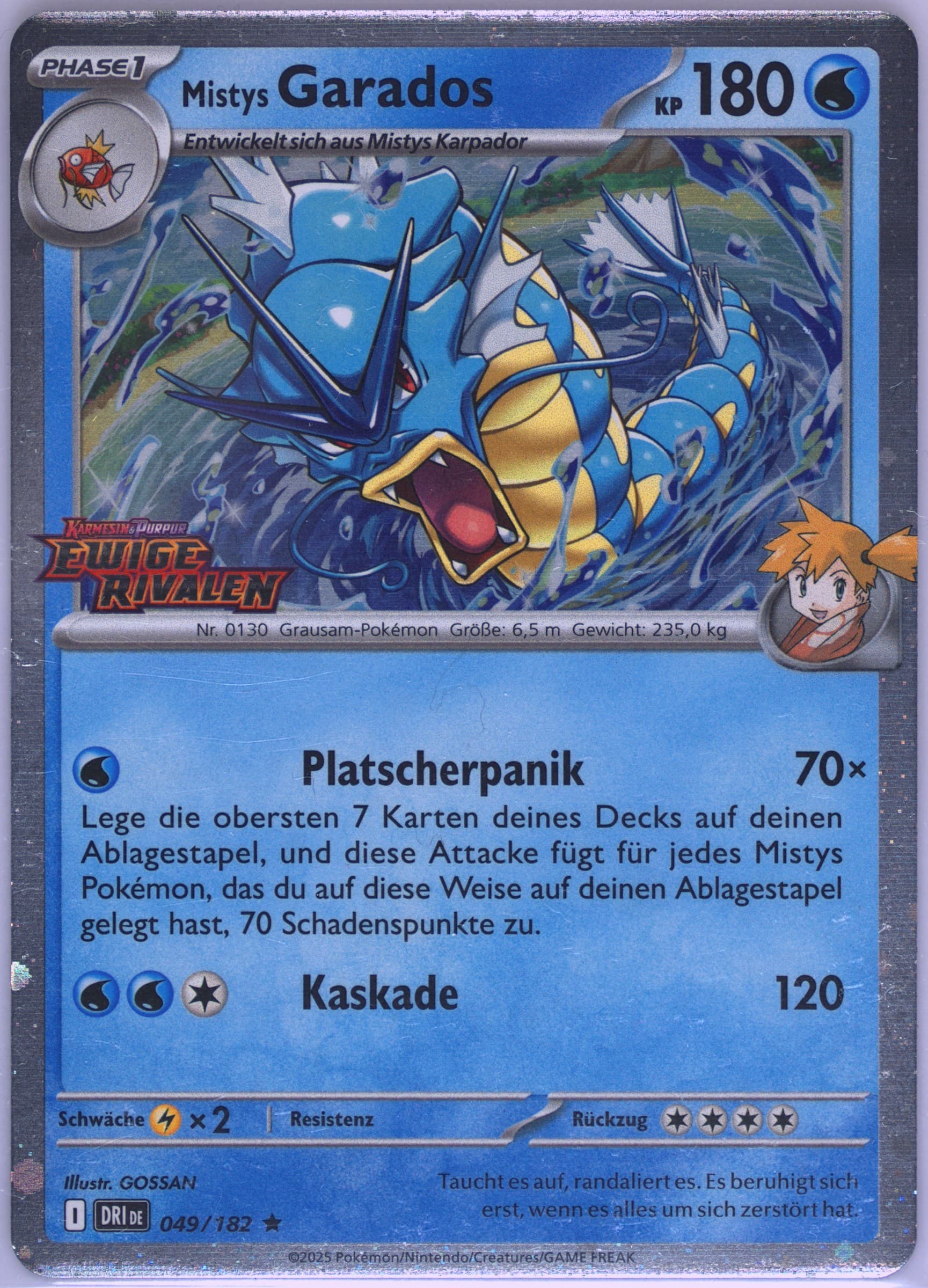 Misty's Gyarados Prerelease (049) 2025 Pokemon German Dri de-Destined Rivals
