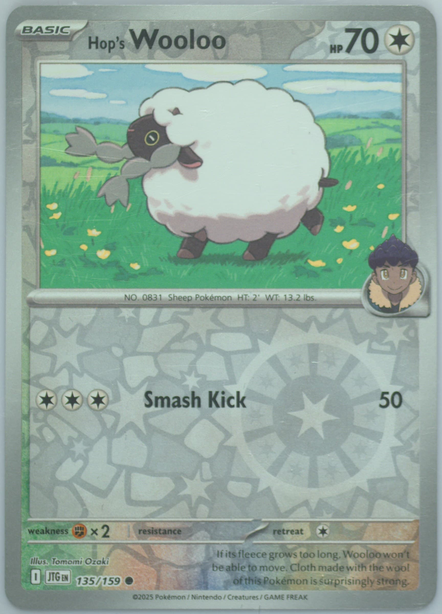 Hop's Wooloo Reverse Holo (135) 2025 Pokemon Jtg EN-Journey Together
