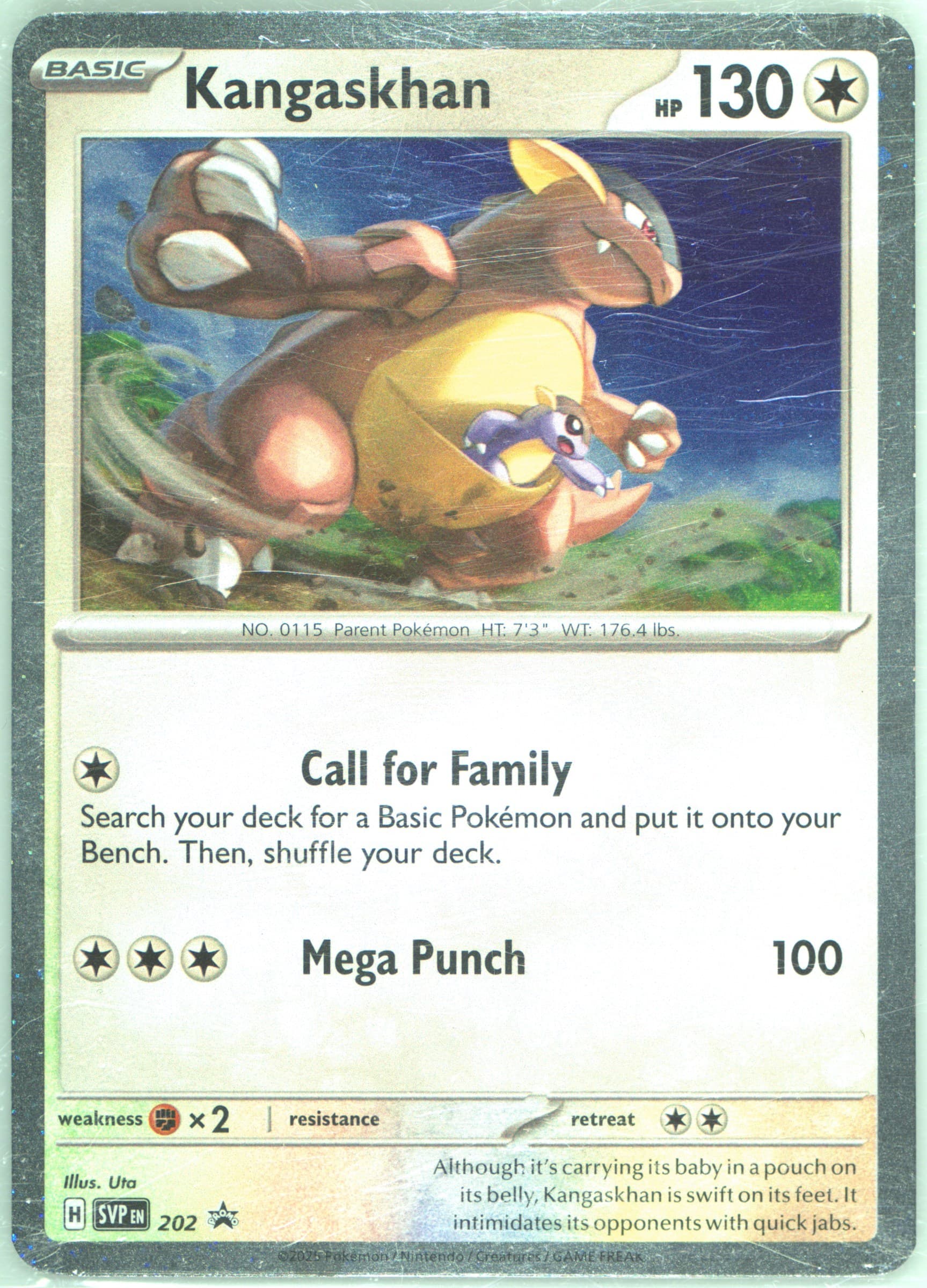 Kangaskhan Destined Rivals Three Pack Blister (202) 2025 Pokemon Svp EN-SV Black Star Promo